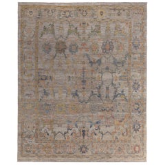 Tappeti Persian Rose Collection'S Circa 1990 - Lana Blu Avorio Giallo - 89381