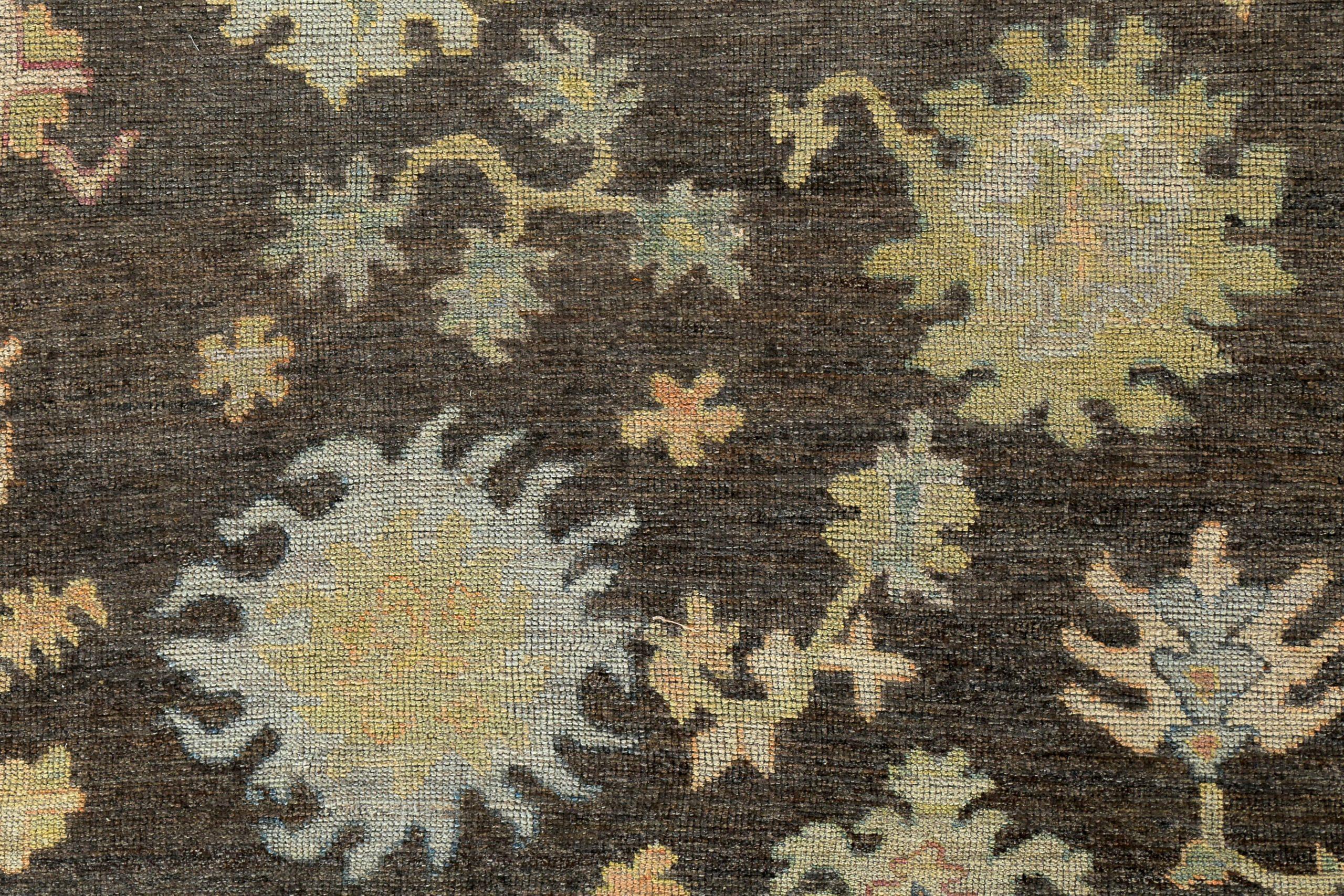 Asiatico Tappeti Persian Rose Collection'S Circa 1990 - Lana Marrone Verde Design - 89570 in vendita