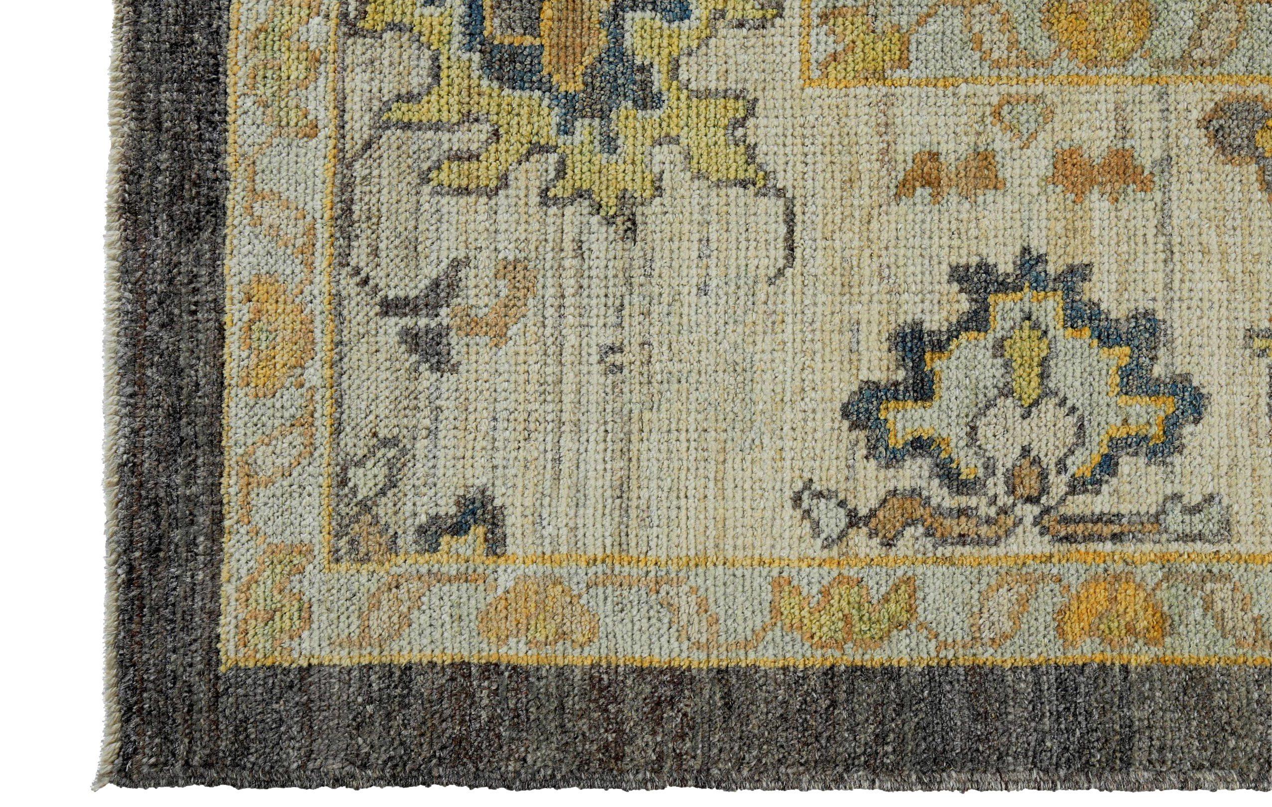 Asiatico Tappeti Persian Rose Collection'S Circa 1990 - Lana Marrone Verde Avorio - 89121 in vendita