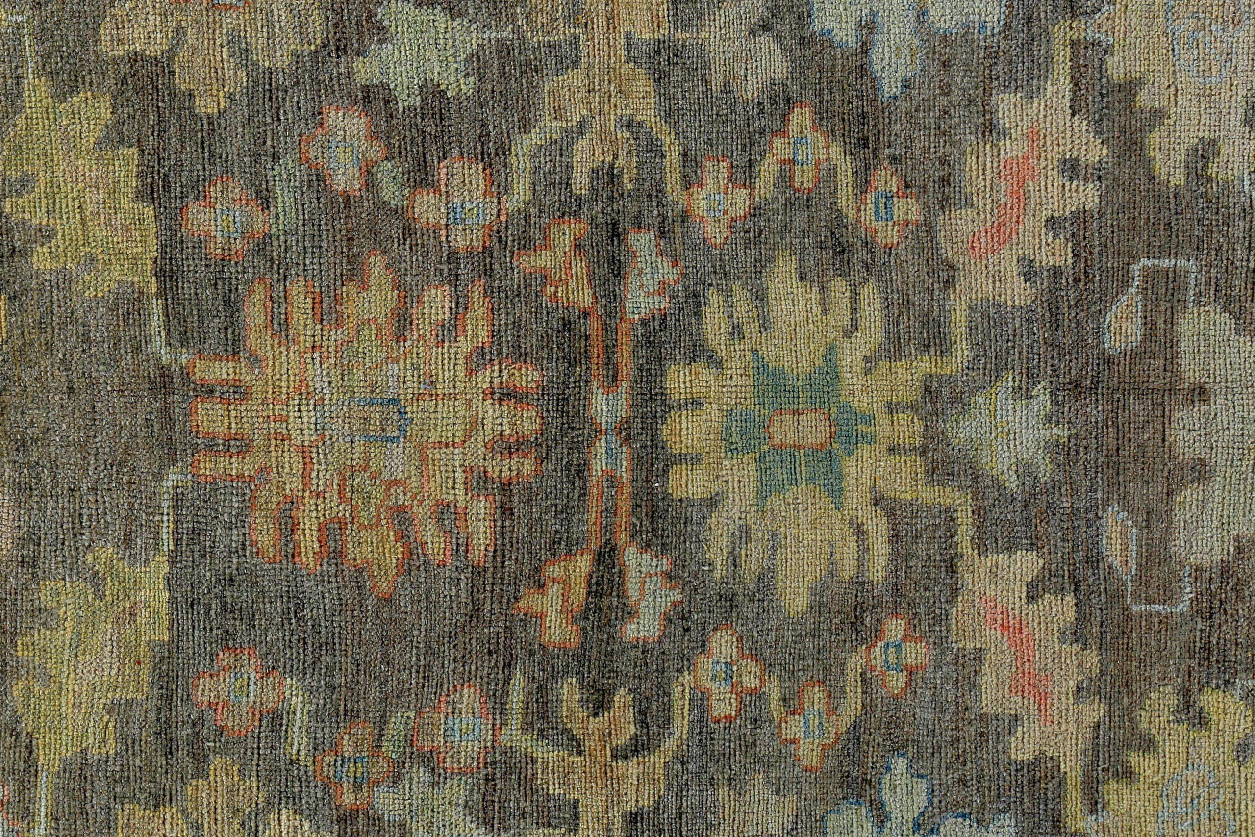 Asiatico Tappeti Persian Rose Collection'S Circa 1990 - Lana Marrone Verde Rosa - 89133 in vendita