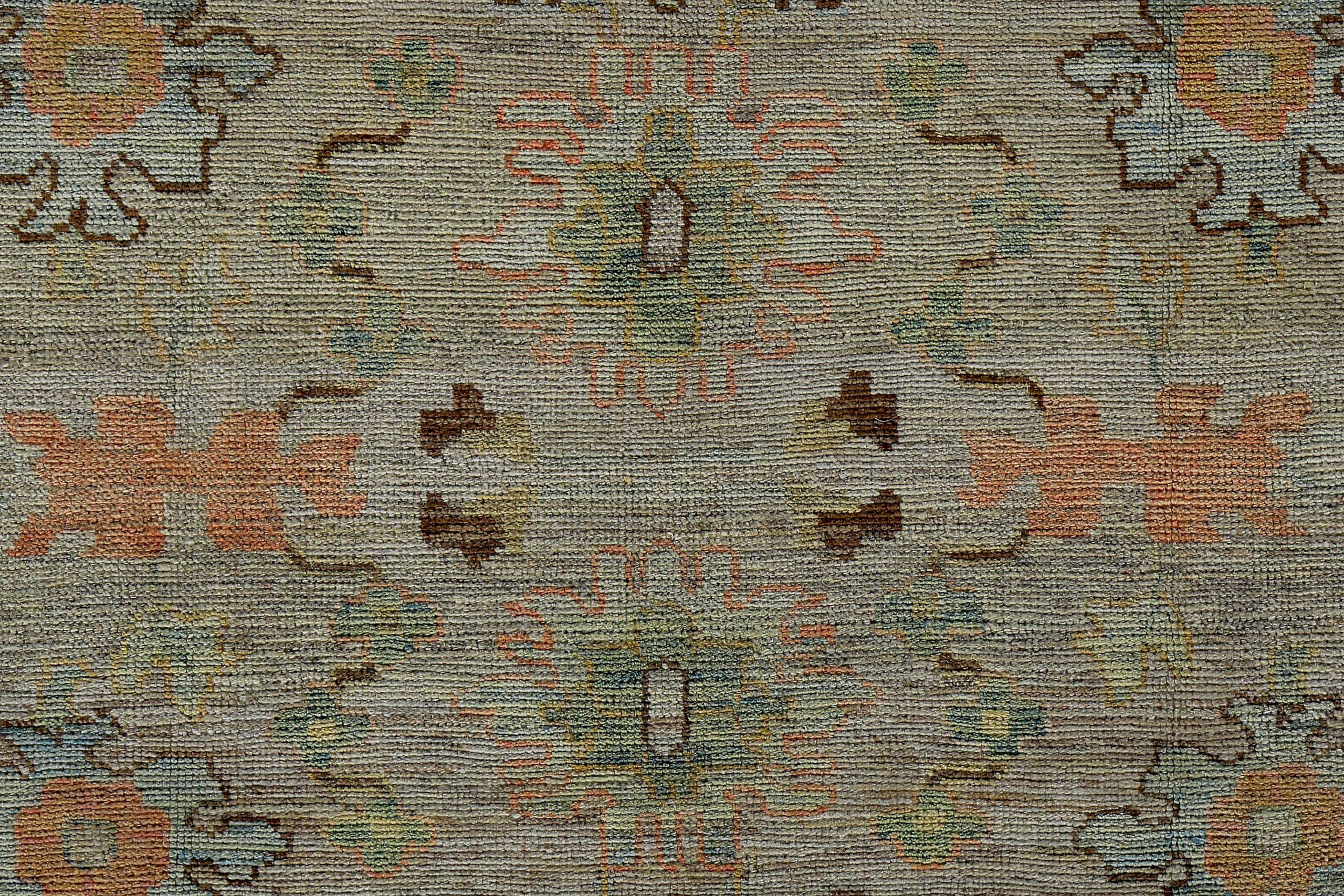 Tappeti Persian Rose Collection'S Circa 1990 - Lana Marrone Avorio Design - 89088 In condizioni ottime in vendita a Dallas, TX