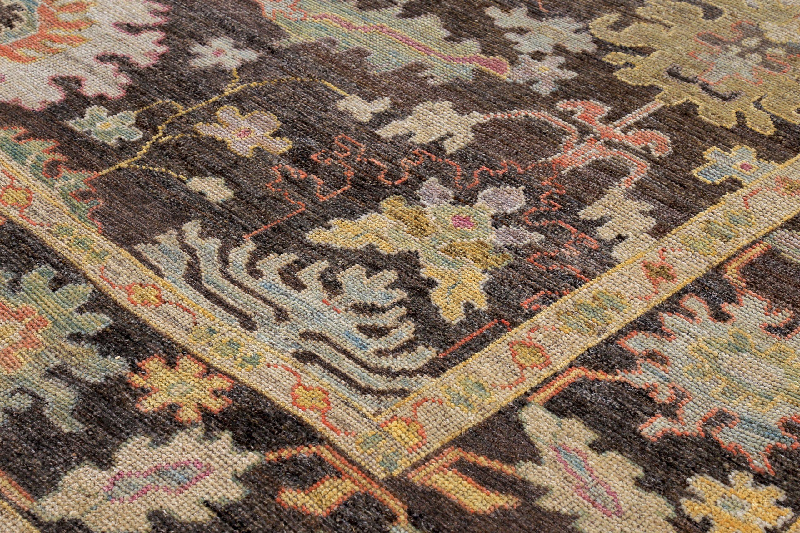 XX secolo Tappeti Persian Rose Collection'S Circa 1990 - Lana Marrone Avorio Design - 89379 in vendita