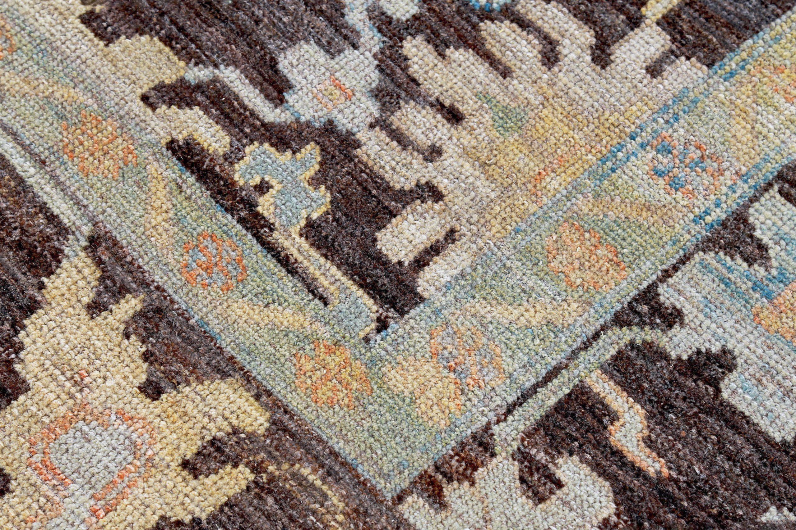 XX secolo Tappeti Persian Rose Collection'S Circa 1990 - Lana Marrone Avorio Design - 89383 in vendita