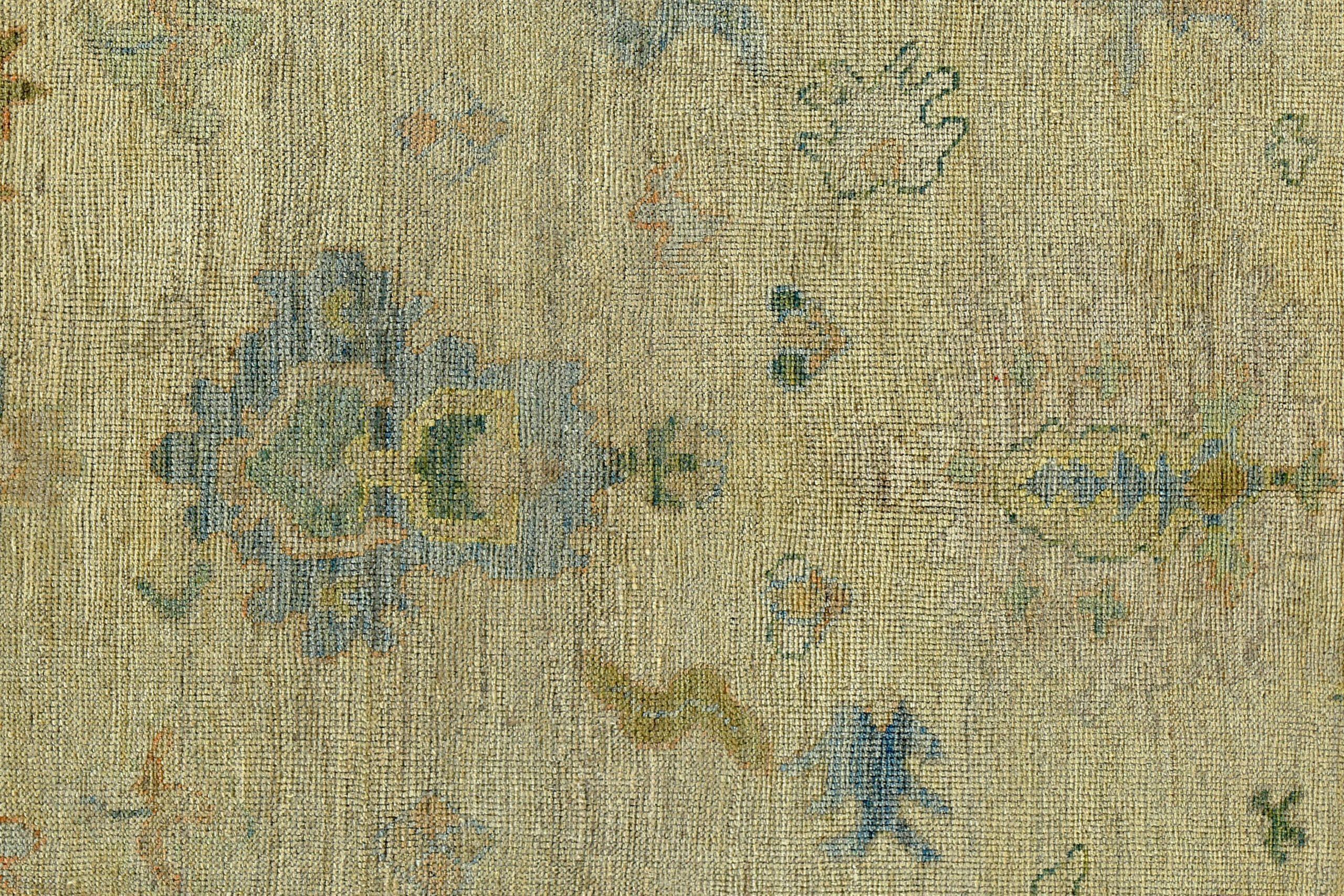 Asiatico Tappeti Persian Rose Collection'S Circa 1990 - Lana Verde Blu Giallo - 89564 in vendita