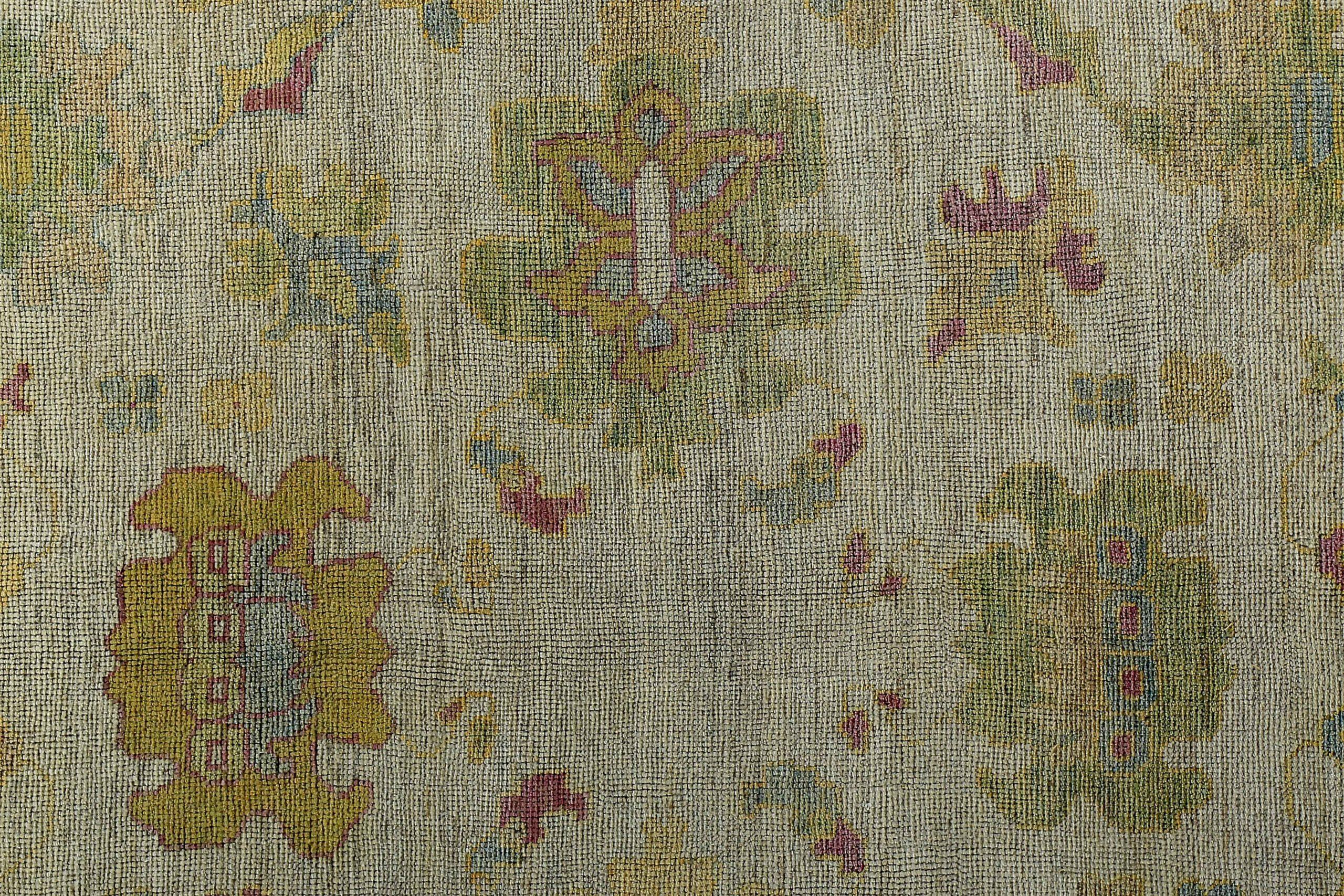Tappeti Persian Rose Collection'S Circa 1990 - Lana Verde Avorio Purpel - 89081 In condizioni ottime in vendita a Dallas, TX
