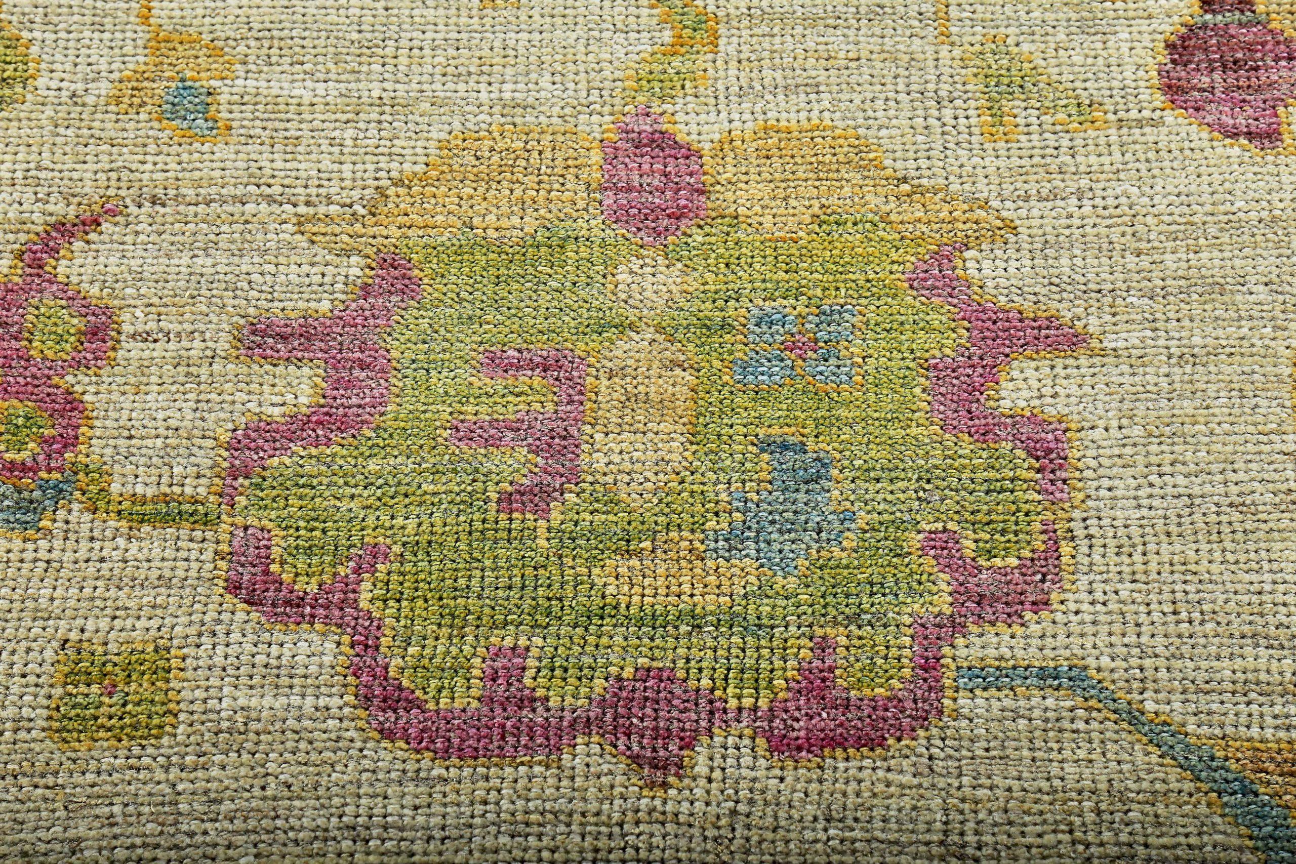 XX secolo Tappeti Persian Rose Collection'S Circa 1990 - Lana Verde Avorio Purpel - 89081 in vendita