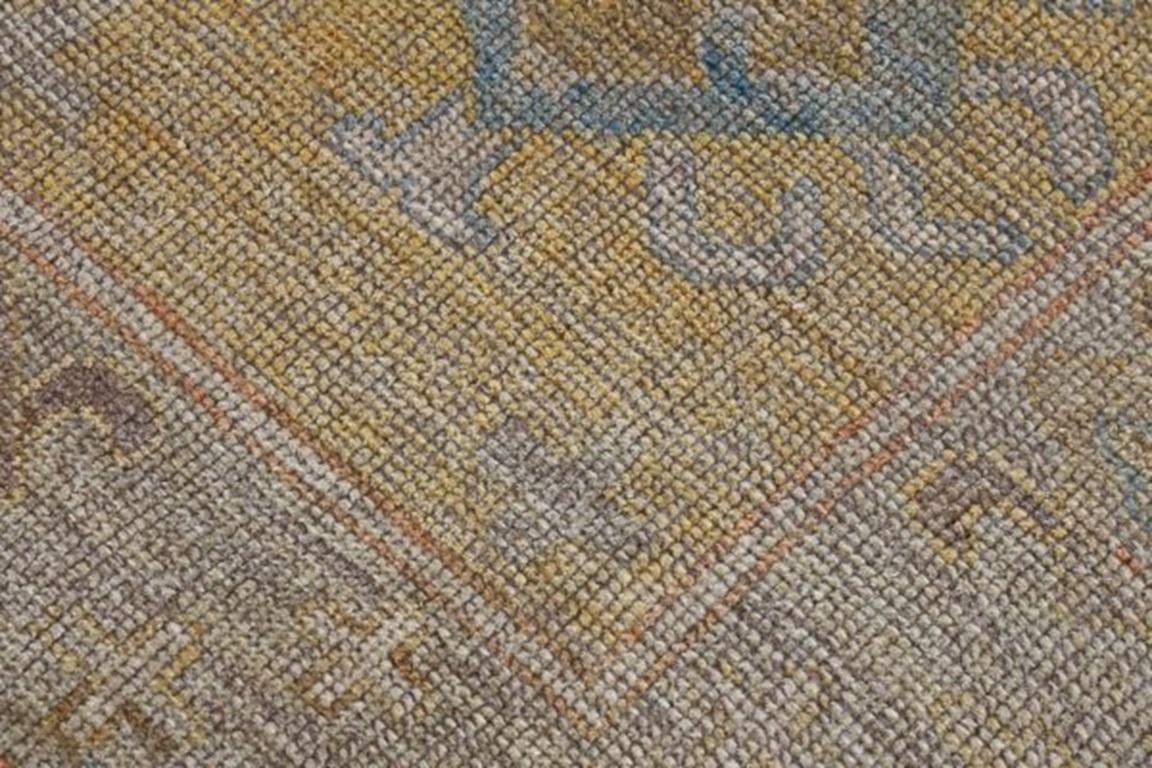 Persian Rose Kollektion Teppiche - Wolle Blau Grün Elfenbein - 89404 (20. Jahrhundert) im Angebot