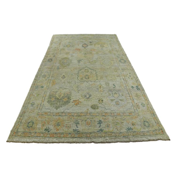 Colección Persian Rose Alfombras - Lana Azul Verde Naranja - 89560 Anudado a mano en venta