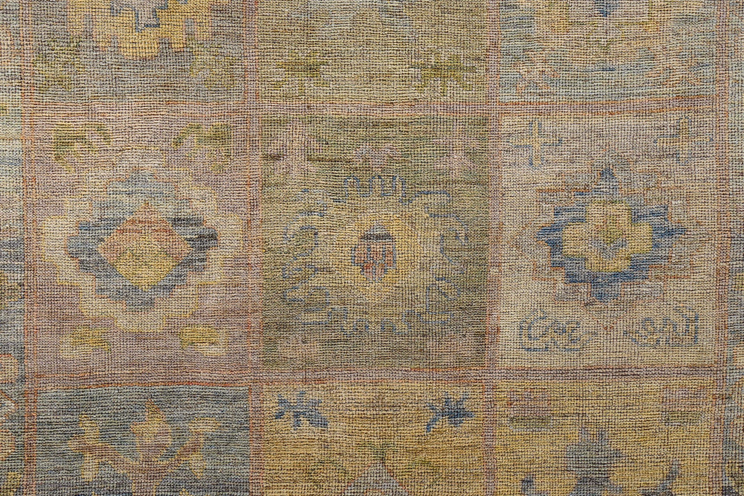 Colección Persian Rose Alfombras - Lana Azul Marfil Amarillo - 89504 Iraquí en venta