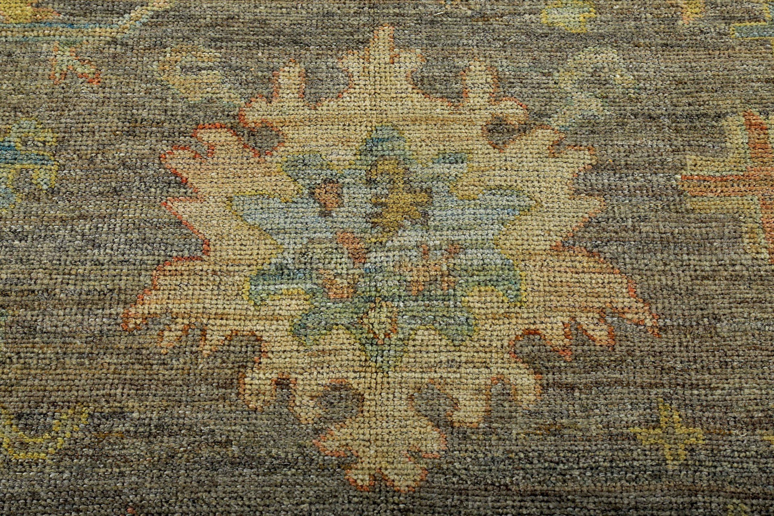 Tappeti Persian Rose Collection - Lana Marrone Verde Rosa - 89095 In condizioni ottime in vendita a Dallas, TX
