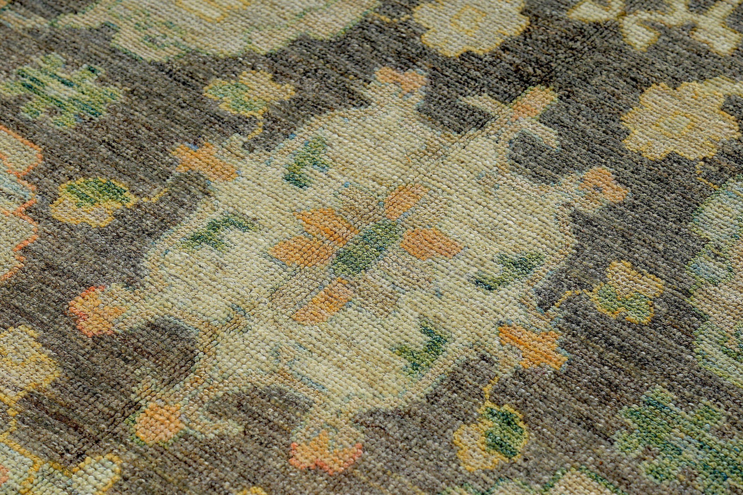 Tappeti Persian Rose Collection - Lana Marrone Avorio Giallo - 89220 In condizioni ottime in vendita a Dallas, TX