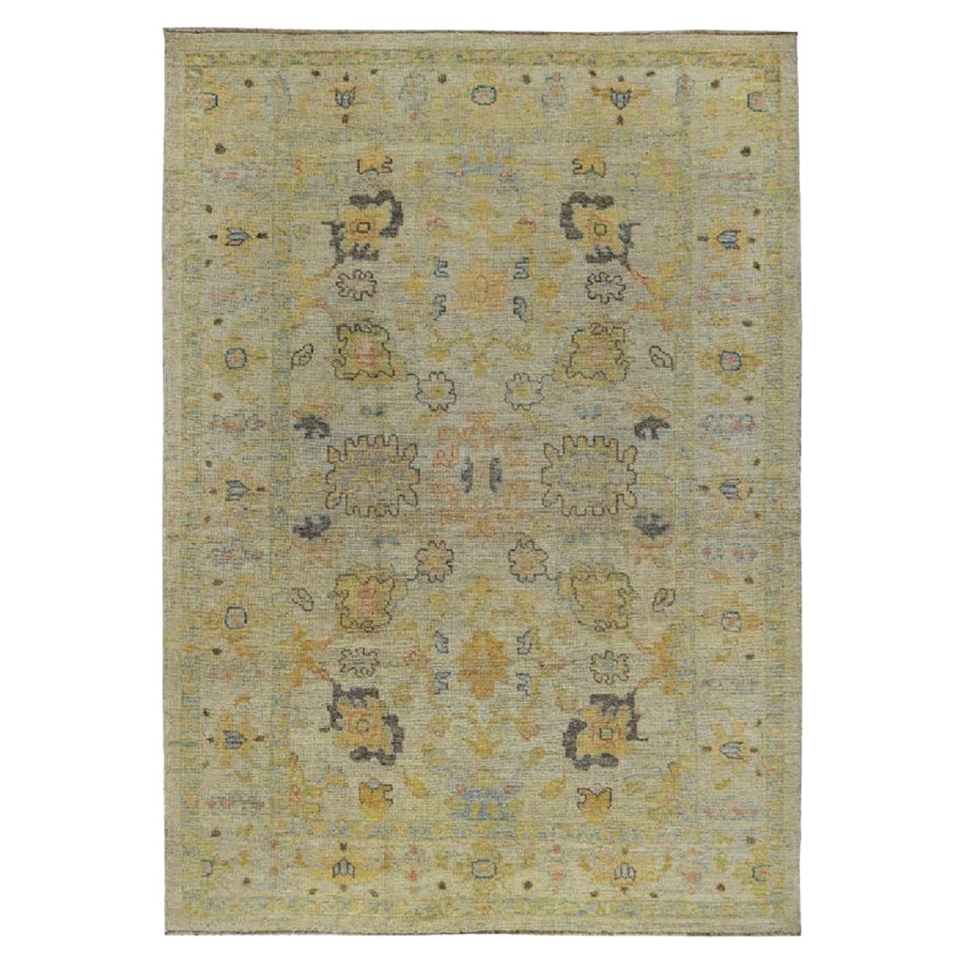 Persische Rose Kollektion Bereich Teppiche - Wolle Elfenbein Gelb Design - 89222