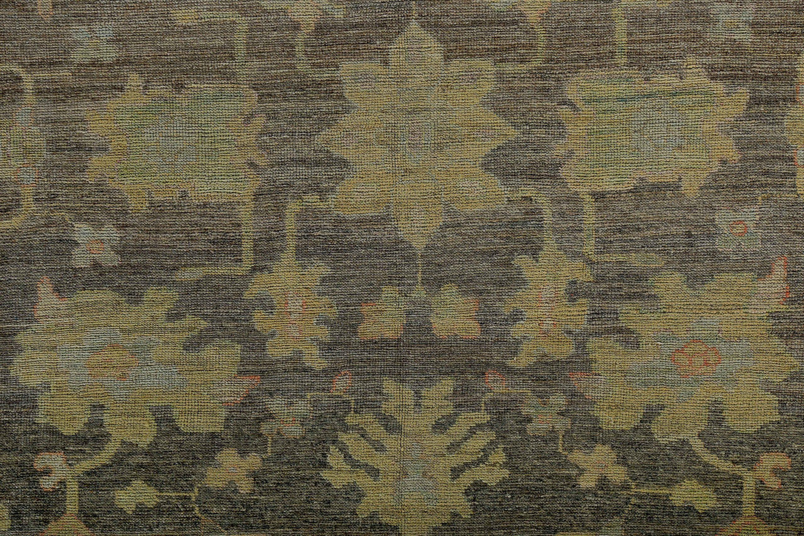 Tappeto Persian Rose Collection's Over Size Circa 1990 - Lana Blu Marrone - 89087 In condizioni ottime in vendita a Dallas, TX