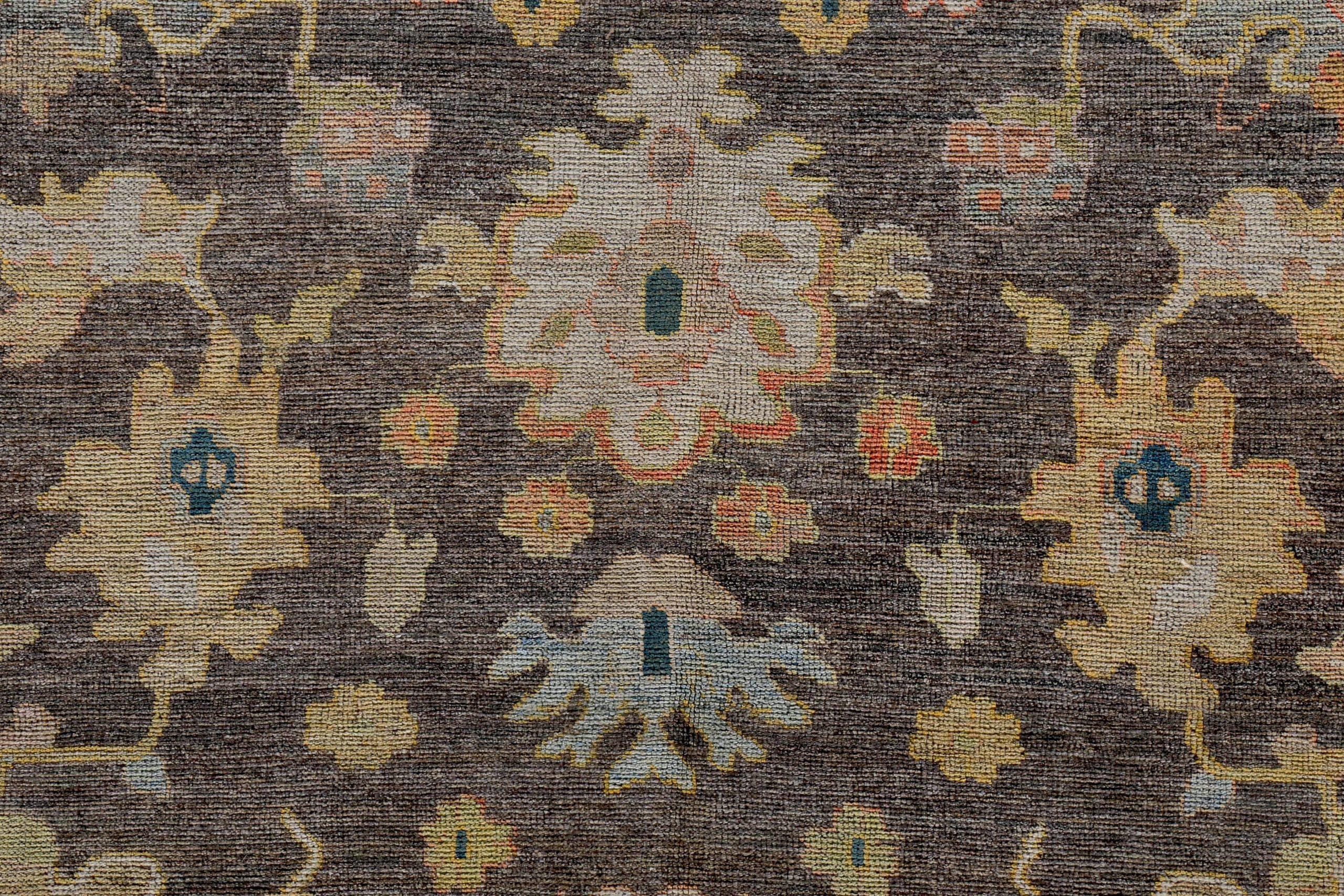 Asiatico Tappeto Persian Rose Collection's Over Size Circa 1990 - Lana Blu Marrone Avorio - 89245 in vendita