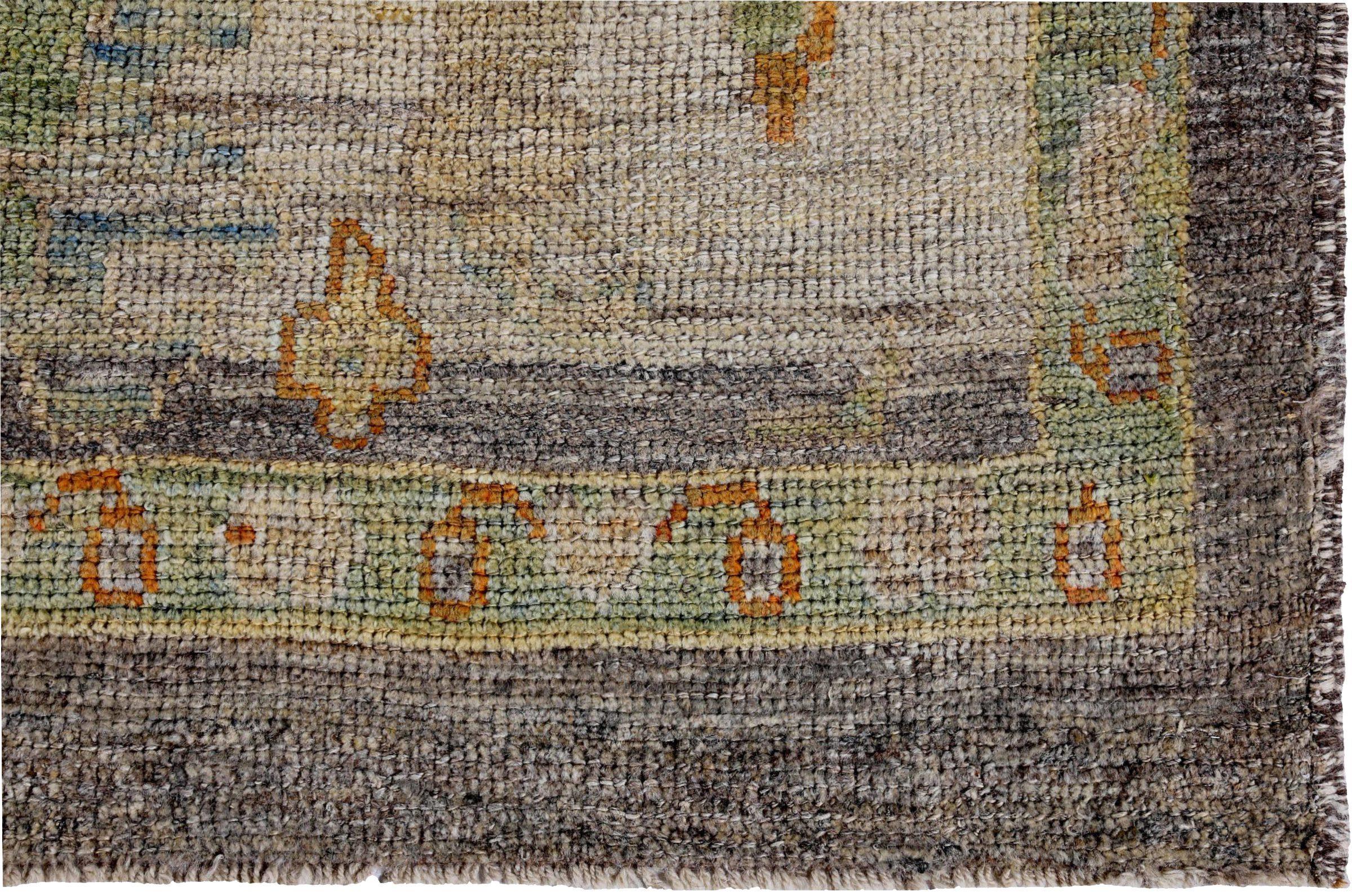 Tappeto Persian Rose Collection's Over Size Circa 1990 - Lana Blu Marrone Avorio - 89245 In condizioni ottime in vendita a Dallas, TX