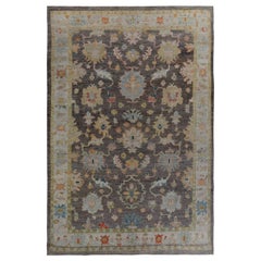 Tappeto Persian Rose Collection's Over Size Circa 1990 - Lana Blu Marrone Avorio - 89245