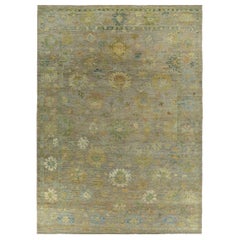 Tappeto Persian Rose Collection's Over Size Circa 1990 - Lana Blu Verde Taupe - 89558