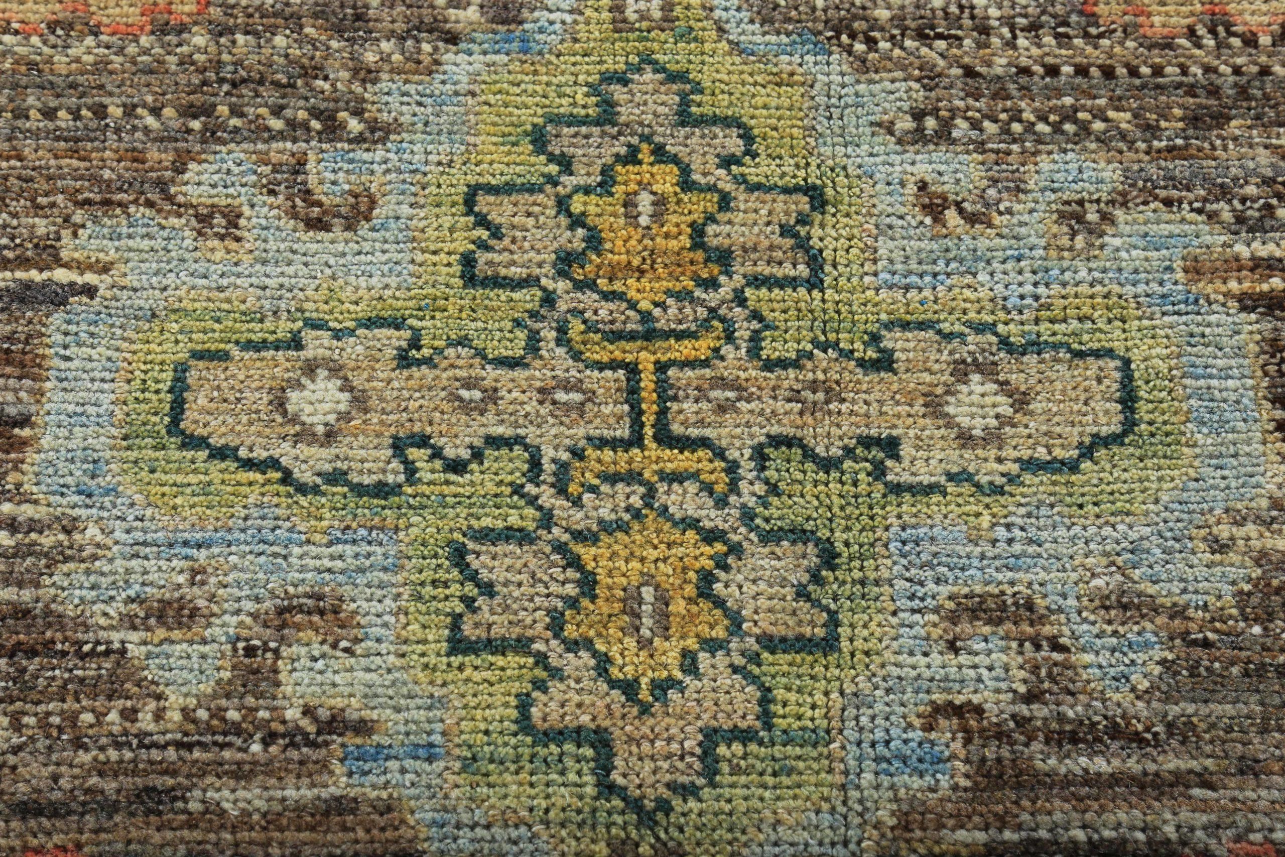 XX secolo Tappeto Persian Rose Collection's Over Size Circa 1990 - Lana Marrone Verde Rosa - 89134 in vendita
