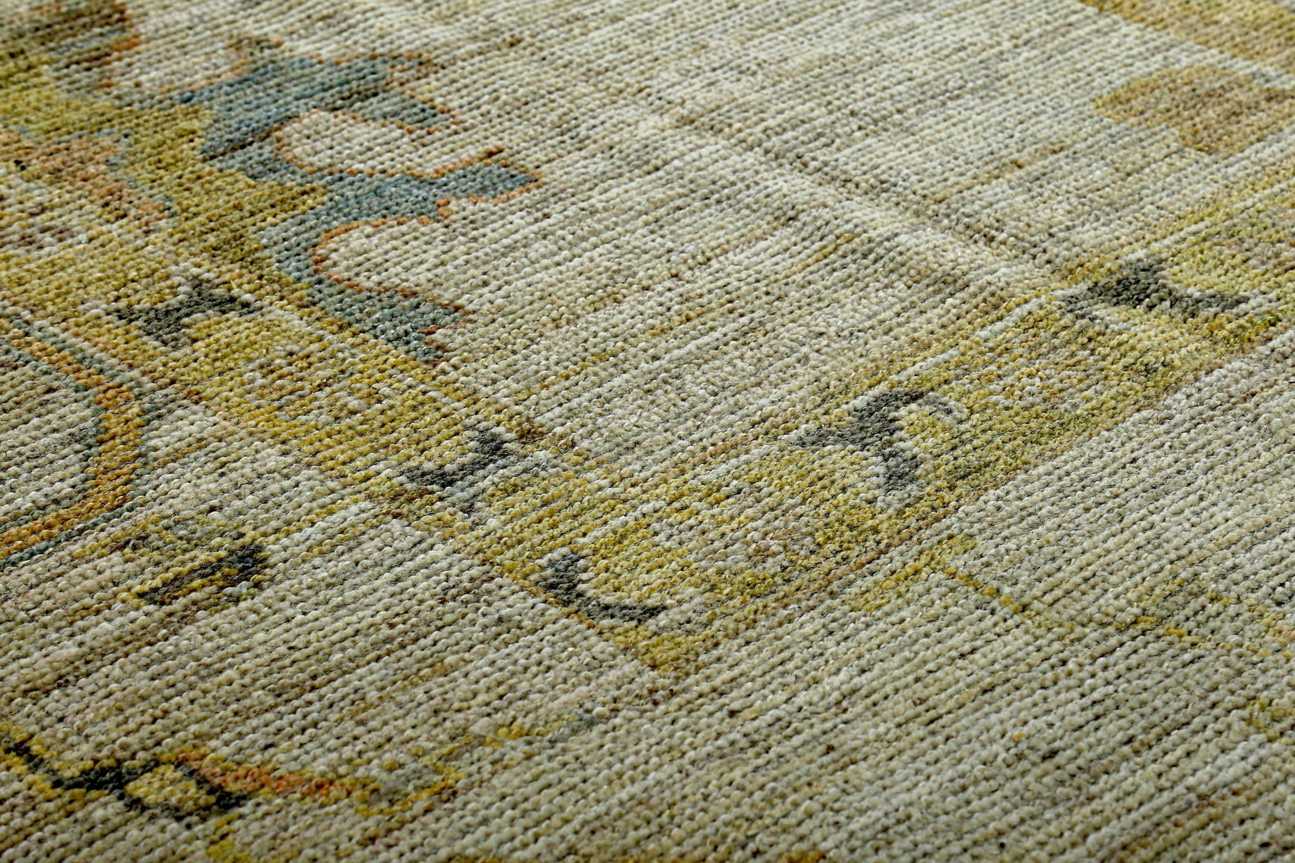 Asiatico Tappeto Persian Rose Collection Over Size Circa 1990 - Lana Avorio Giallo - 89176 in vendita
