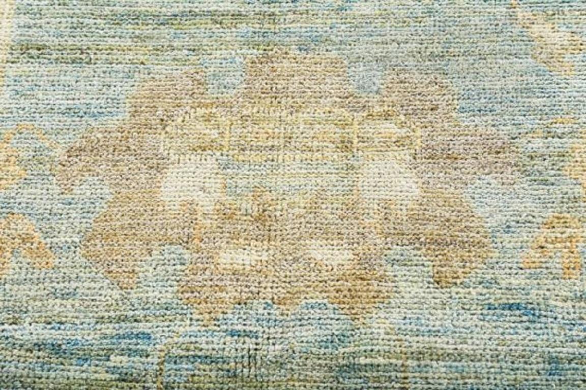 Iracheno Tappeto Persian Rose Collection'S - Lana Avorio Azzurro - 89278 in vendita