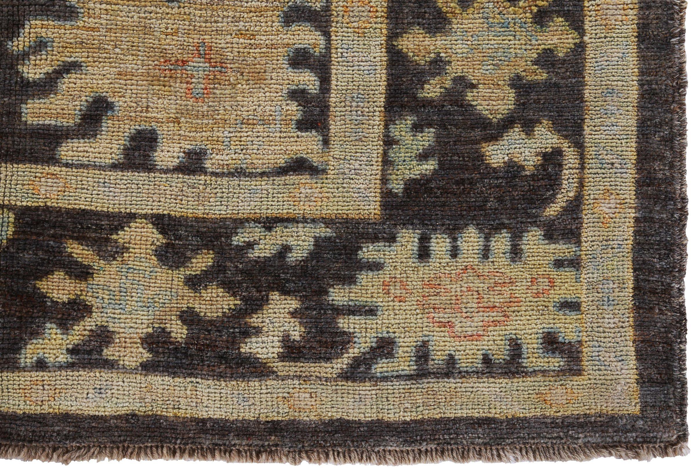 Tappeto Persian Rose Collection'S, circa 1990 - Lana, marrone, avorio - 89514 In condizioni ottime in vendita a Dallas, TX