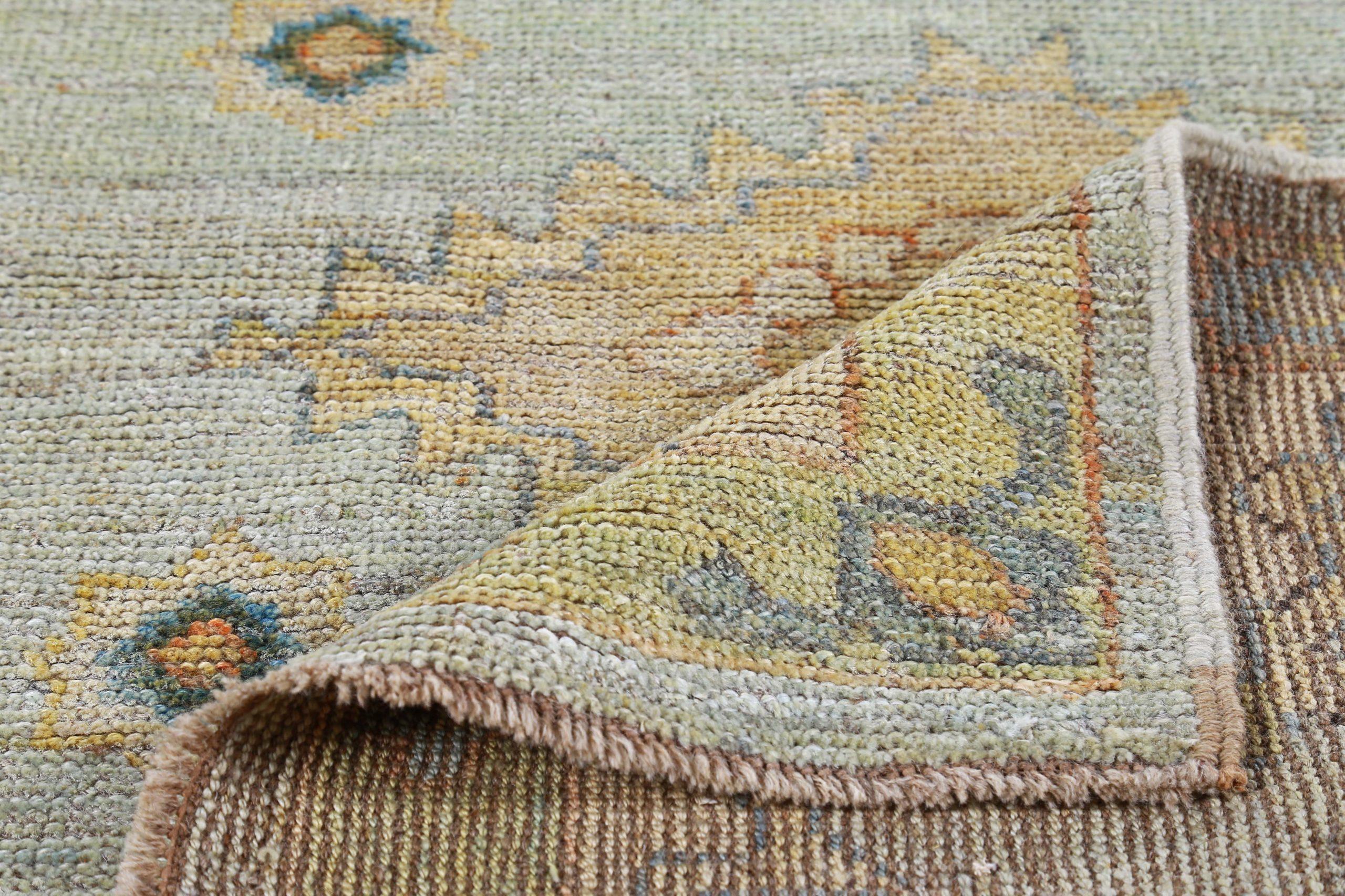 Petit tapis persan rose collection vers 1990 - Laine ivoire jaune et jaune - 89493 Excellent état - En vente à Dallas, TX