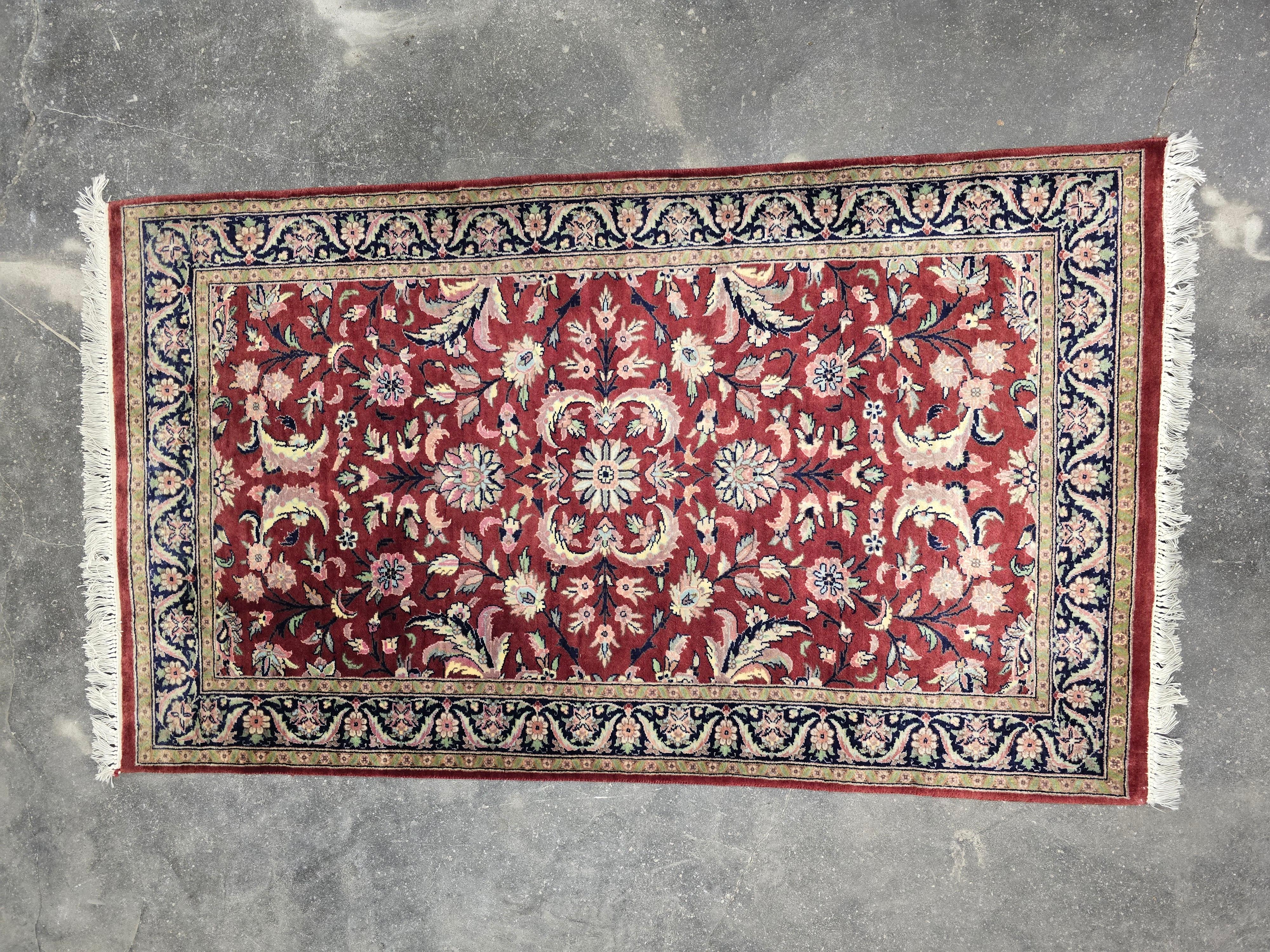Wool Persian Rug 1990s For Sale