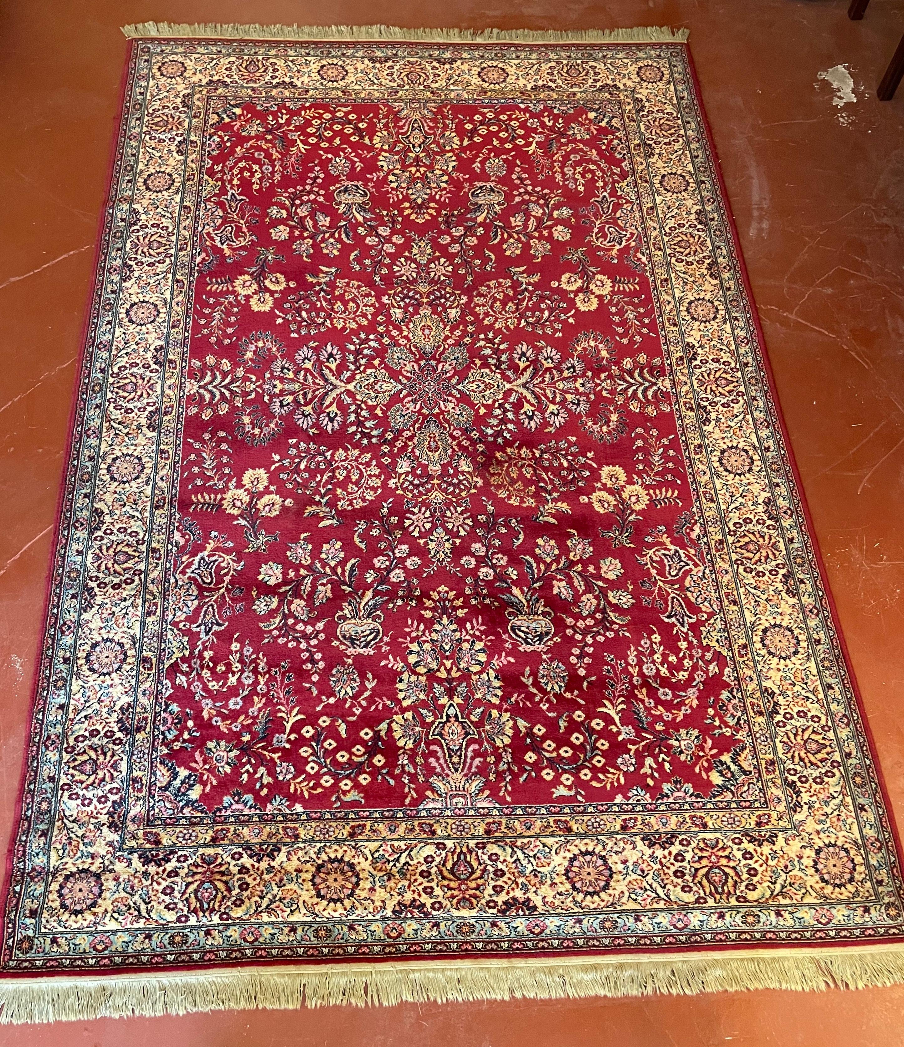 Persischer Teppich 2M13-2M02 mit rotem Dekor im Angebot 9