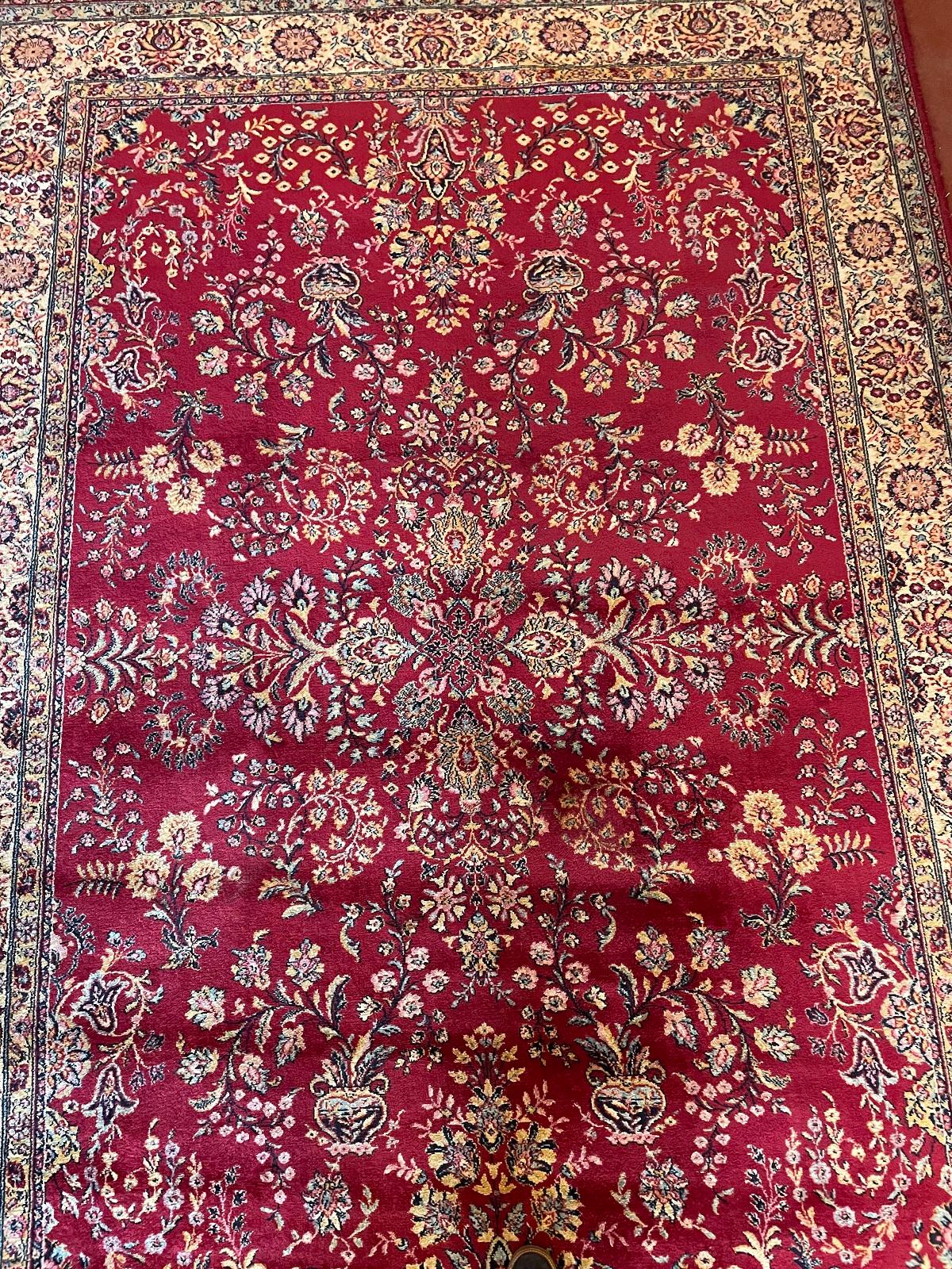 Persischer Teppich 2M13-2M02 mit rotem Dekor im Zustand „Gut“ im Angebot in Brussels, Brussels