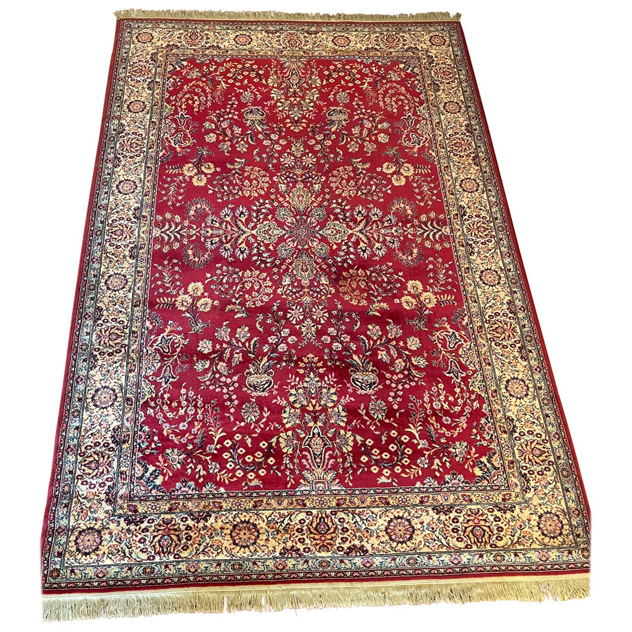 Persischer Teppich 2M13-2M02 mit rotem Dekor im Angebot