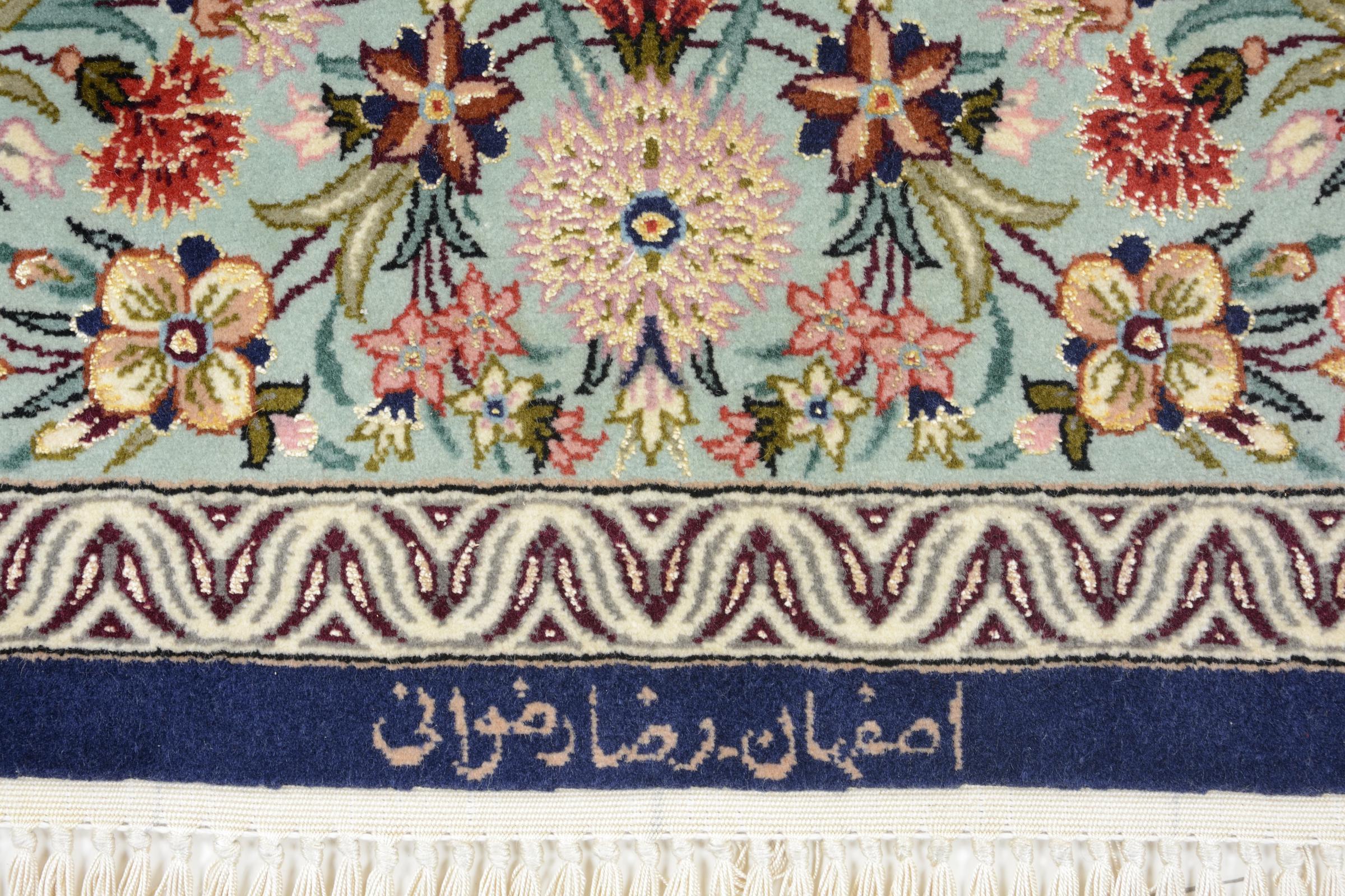 Persian Rug, Isfahan Silk Warp, 20th Century For Sale 3