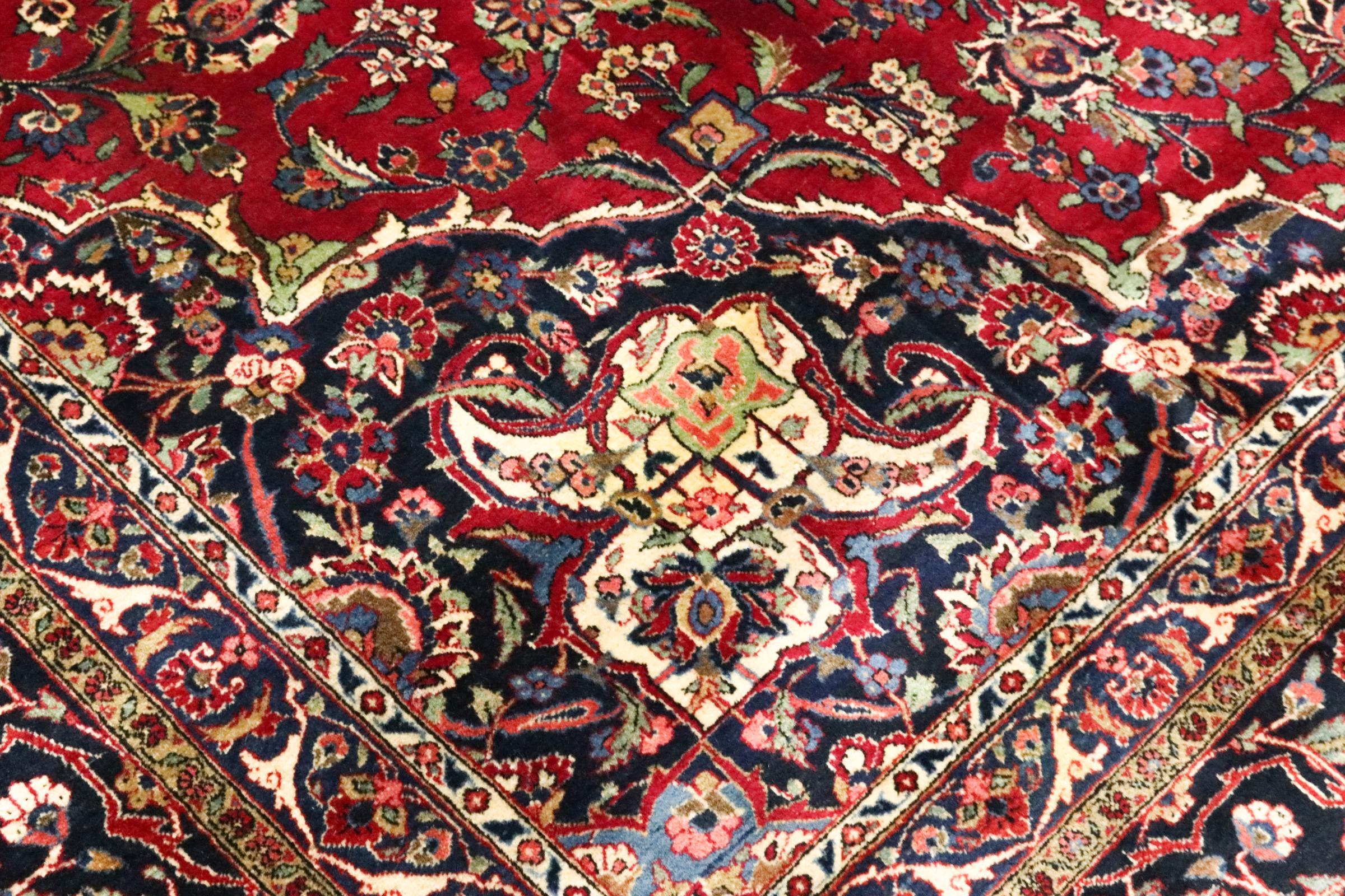 19th Century Persian Rug, Keshan Antique For Sale