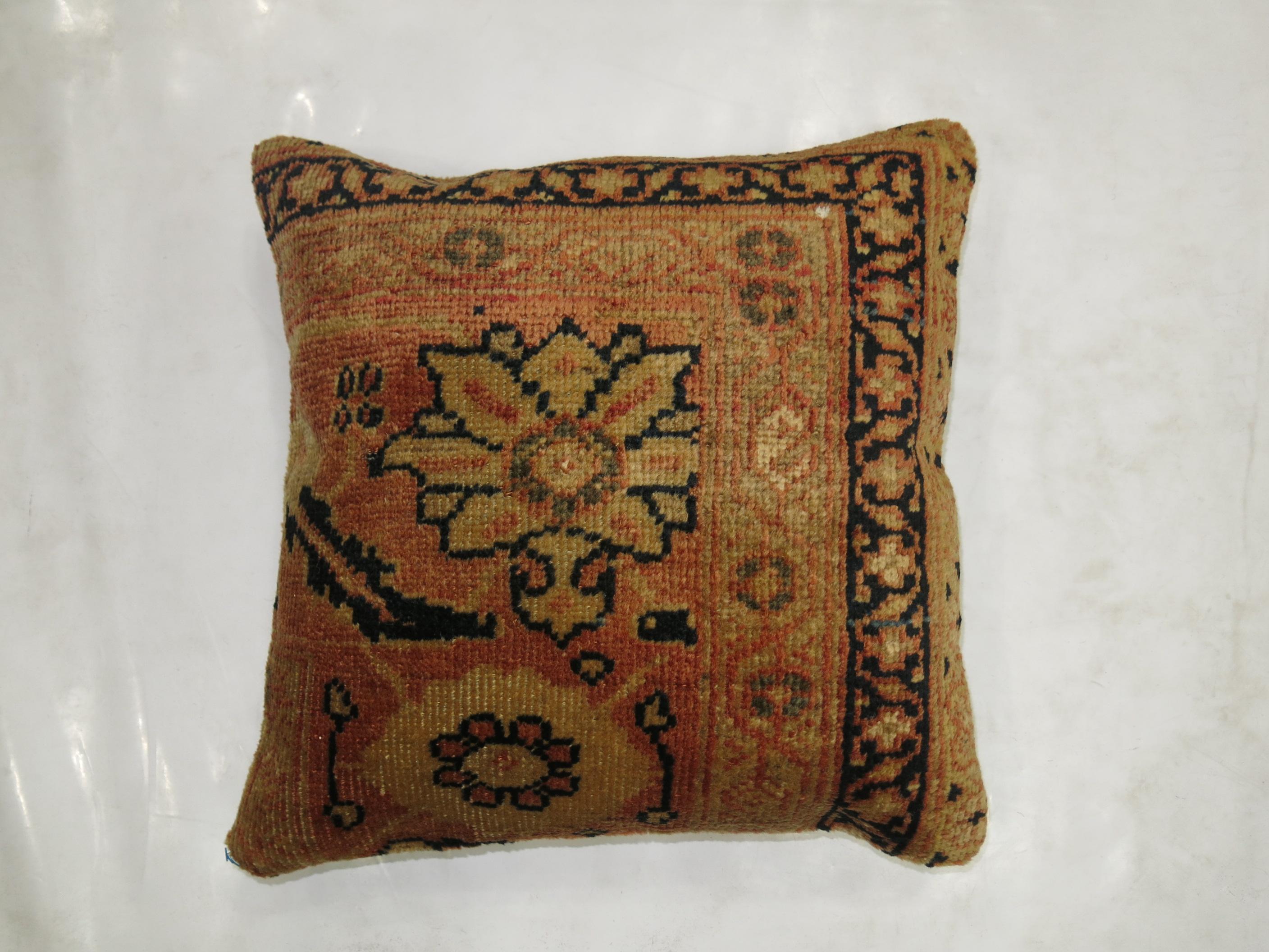 Sultanabad Persian Rug Pillow Featuring Pantone 2019 Color of Year