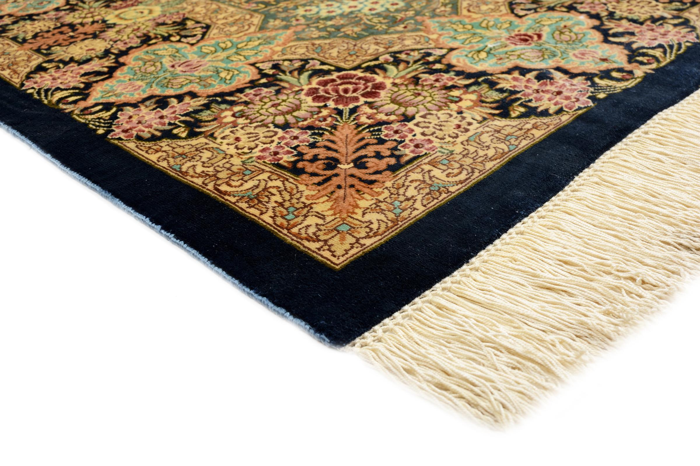 Persian Rug, Qum Silk, 20th Century For Sale 1