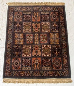 Tapis persan avec tapis de jardin, 6' 1" x 3' 11"