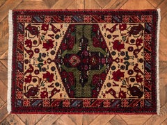 Persian rug with peacocks / rug Afshar 100 X 69 cm