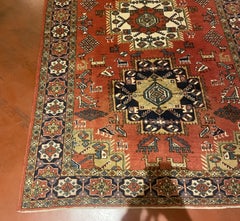 Persian Rug With Red Decor