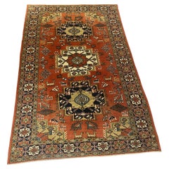 Tapis persan avec décor rouge