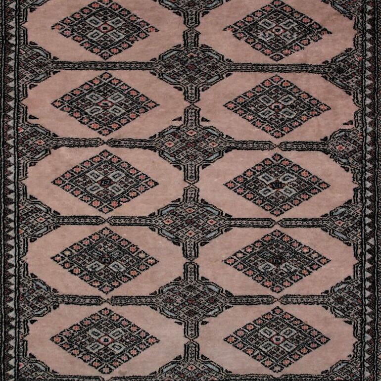 Afghan Persian Rug with Simple Geometric Design For Sale