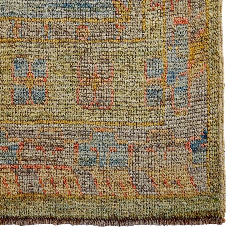 Persischer Läufer Teppich - Wolle Blau Grün Rot Gelb Design - 89250 (Handgewebt) im Angebot