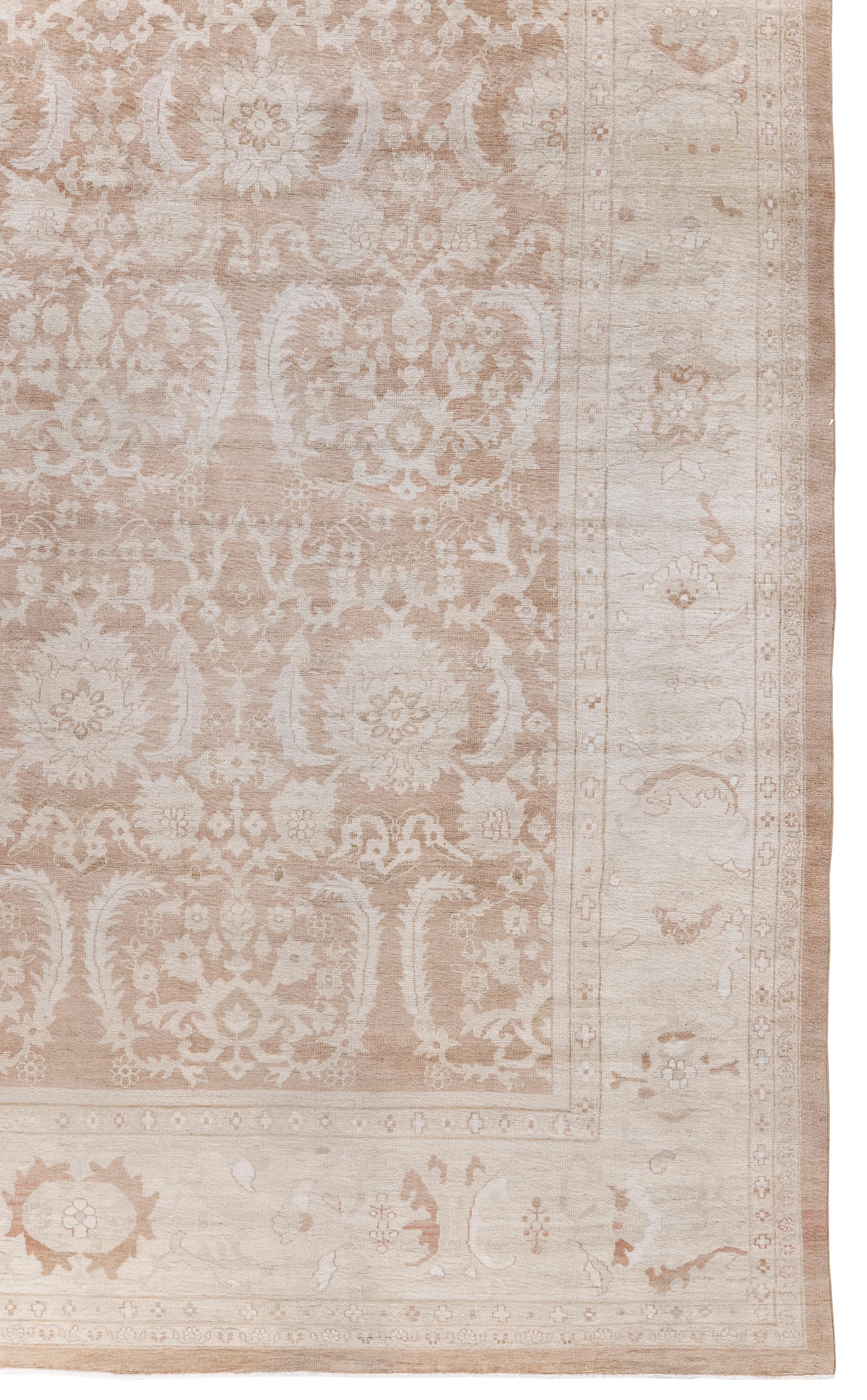 Persian Rust-Tone Ziegler Sultanabad style Rug Hand-Spun Wool & Organic Dyes en venta 3
