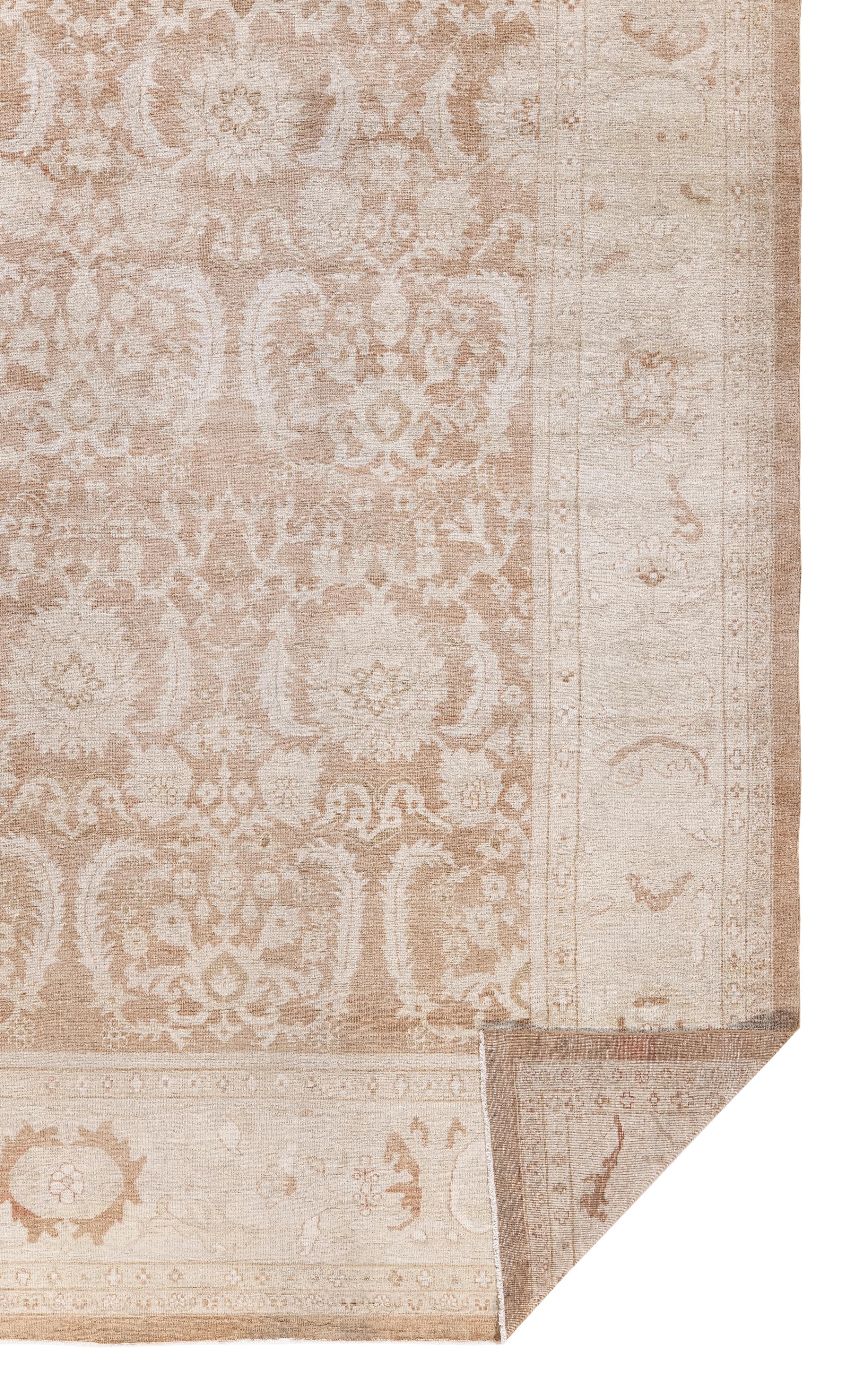 Persian Rust-Tone Ziegler Sultanabad style Rug Hand-Spun Wool & Organic Dyes en venta 2