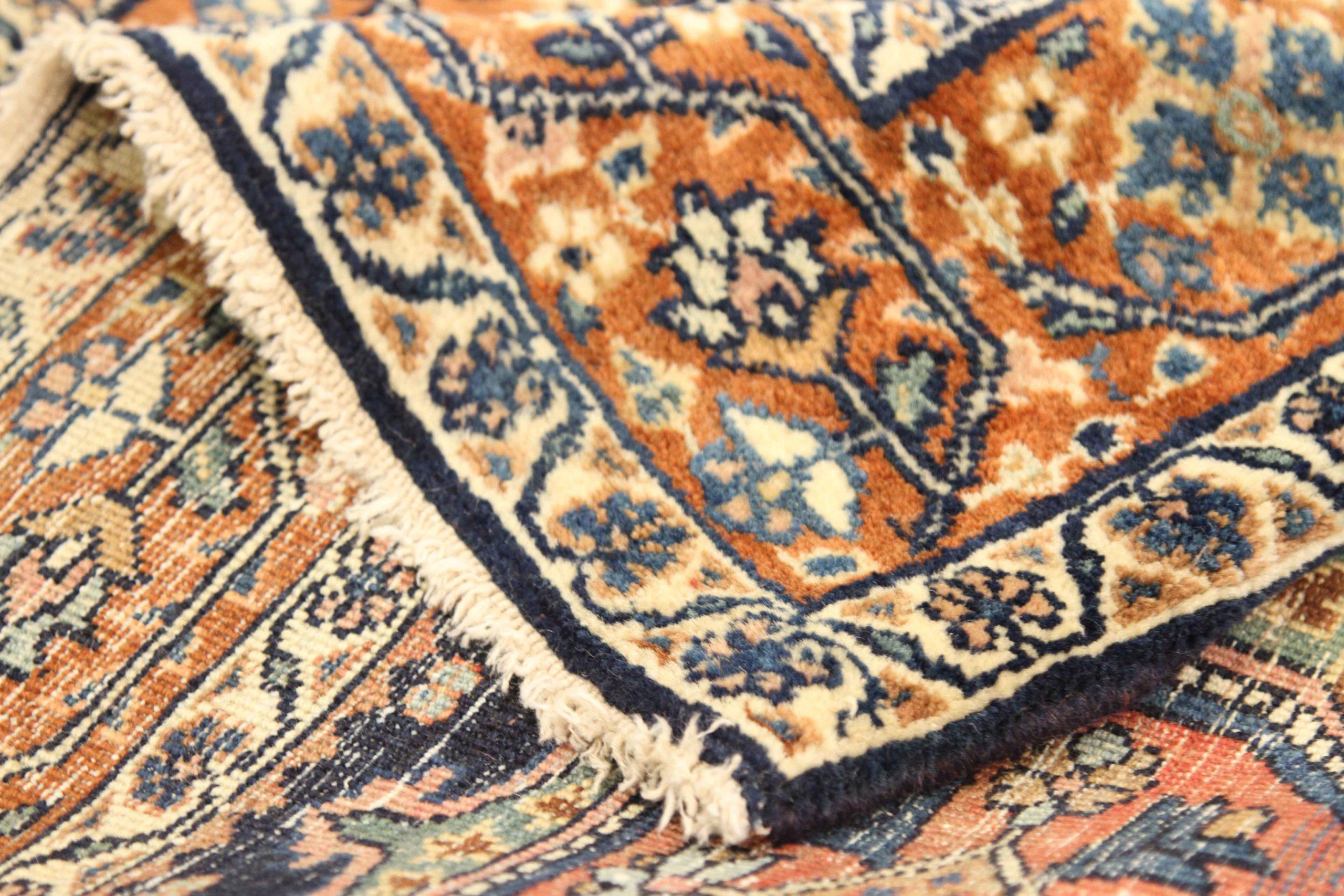 Persian Saison Läufer - Wolle Schwarz Elfenbein Rot Design - 75460 (Asiatisch) im Angebot