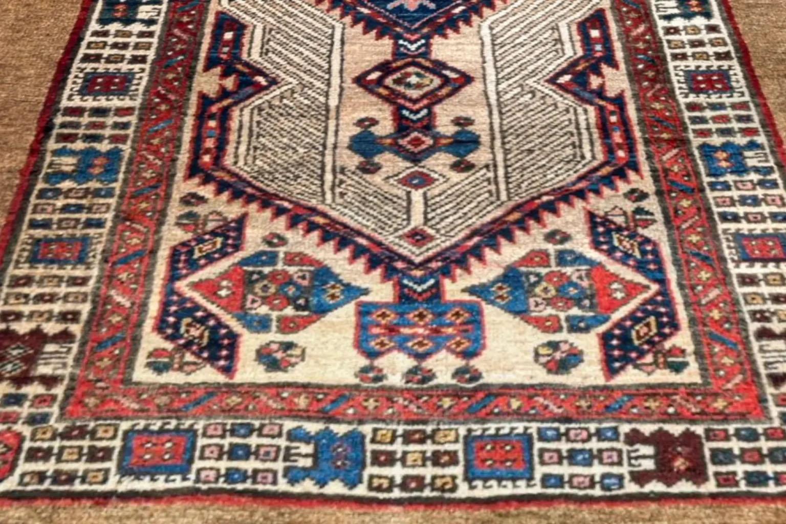 Alfombras Persas Sarab - Lana Marfil Azul Marino Rojo Amarillo 10637 en Excelente estado para la venta en Dallas, TX