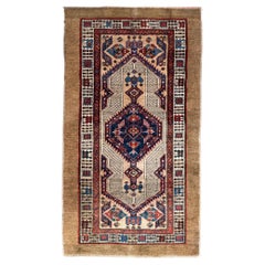Persian Sarab Area Rugs - Wool Ivory Navy Blue Red Yellow 10637