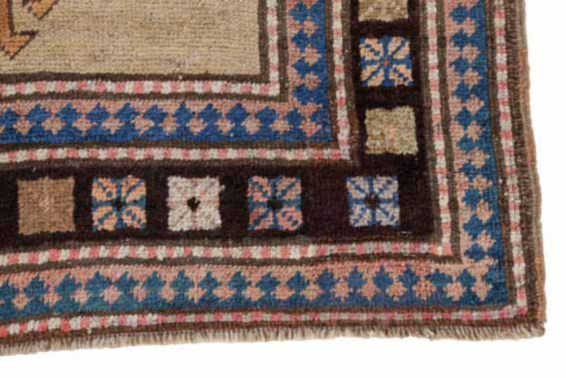 Persischer Sarab-Läufer - Wolle Blau Elfenbein Rosa Design - 91534 im Zustand „Hervorragend“ im Angebot in Dallas, TX