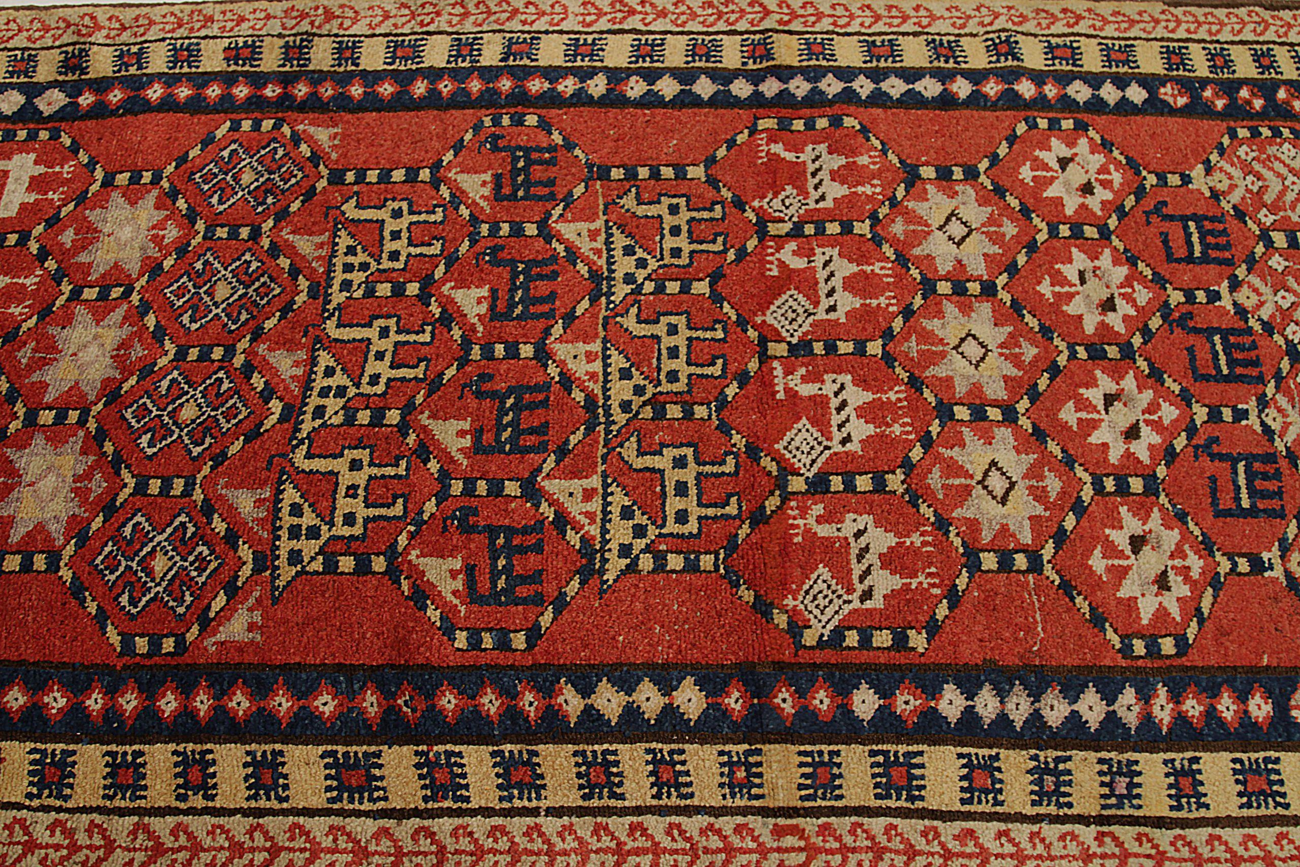 Persischer Sarab-Läufer - Wolle, rot-gelbes Design - 91586 im Zustand „Hervorragend“ im Angebot in Dallas, TX