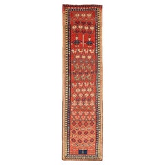 Persischer Sarab-Läufer - Wolle, rot-gelbes Design - 91586