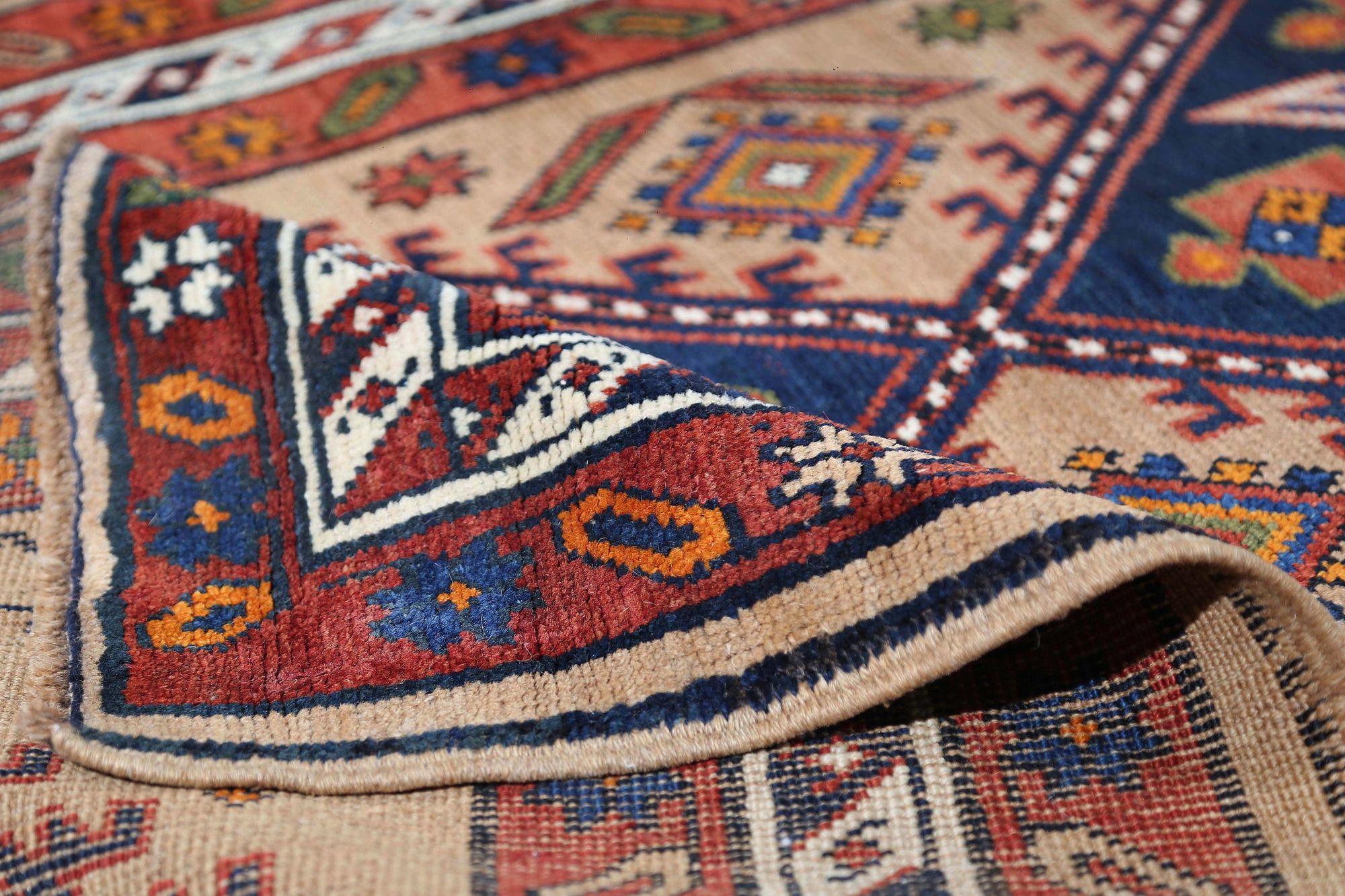 Persischer Sarab-Läufer - Wolle Blau Elfenbein Design - 96653 im Zustand „Hervorragend“ im Angebot in Dallas, TX