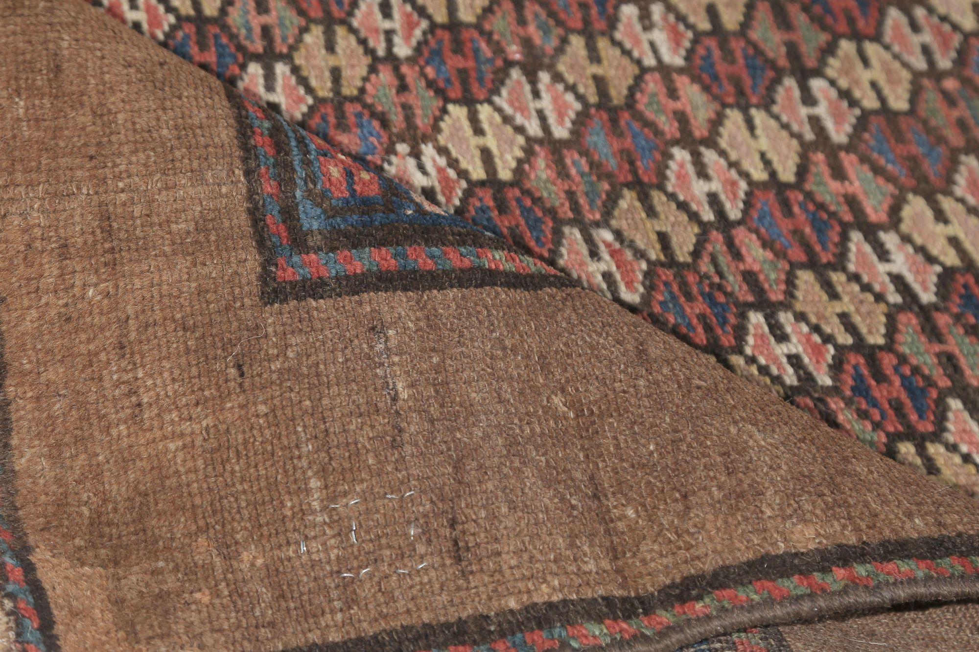 Persischer Sarab-Läufer - Wolle Blau Elfenbein Rot Taupe Design - 97942 im Zustand „Hervorragend“ im Angebot in Dallas, TX